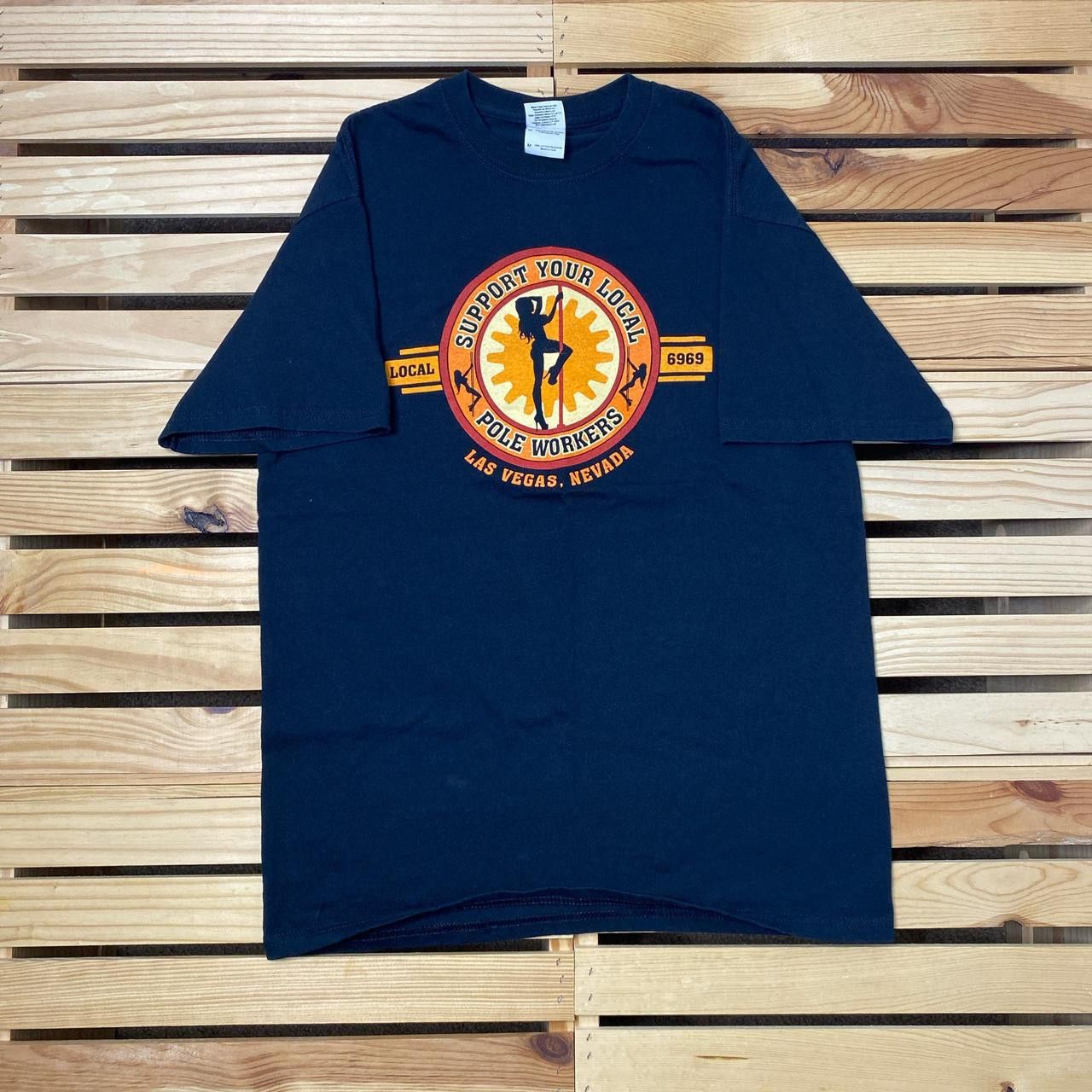 Gildan Support Local Pole Workers Black Y2K Naughty Tee Size Medium Size US M / EU 48-50 / 2 - 1 Thumbnail