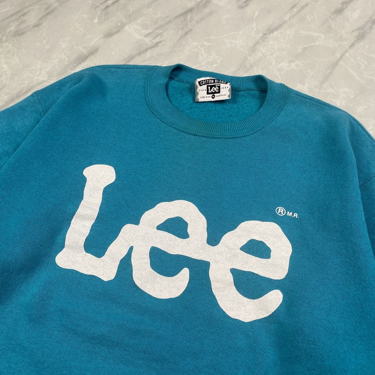 Lee Vintage 90s Lee Crewneck Size US M / EU 48-50 / 2 - 2 Thumbnail