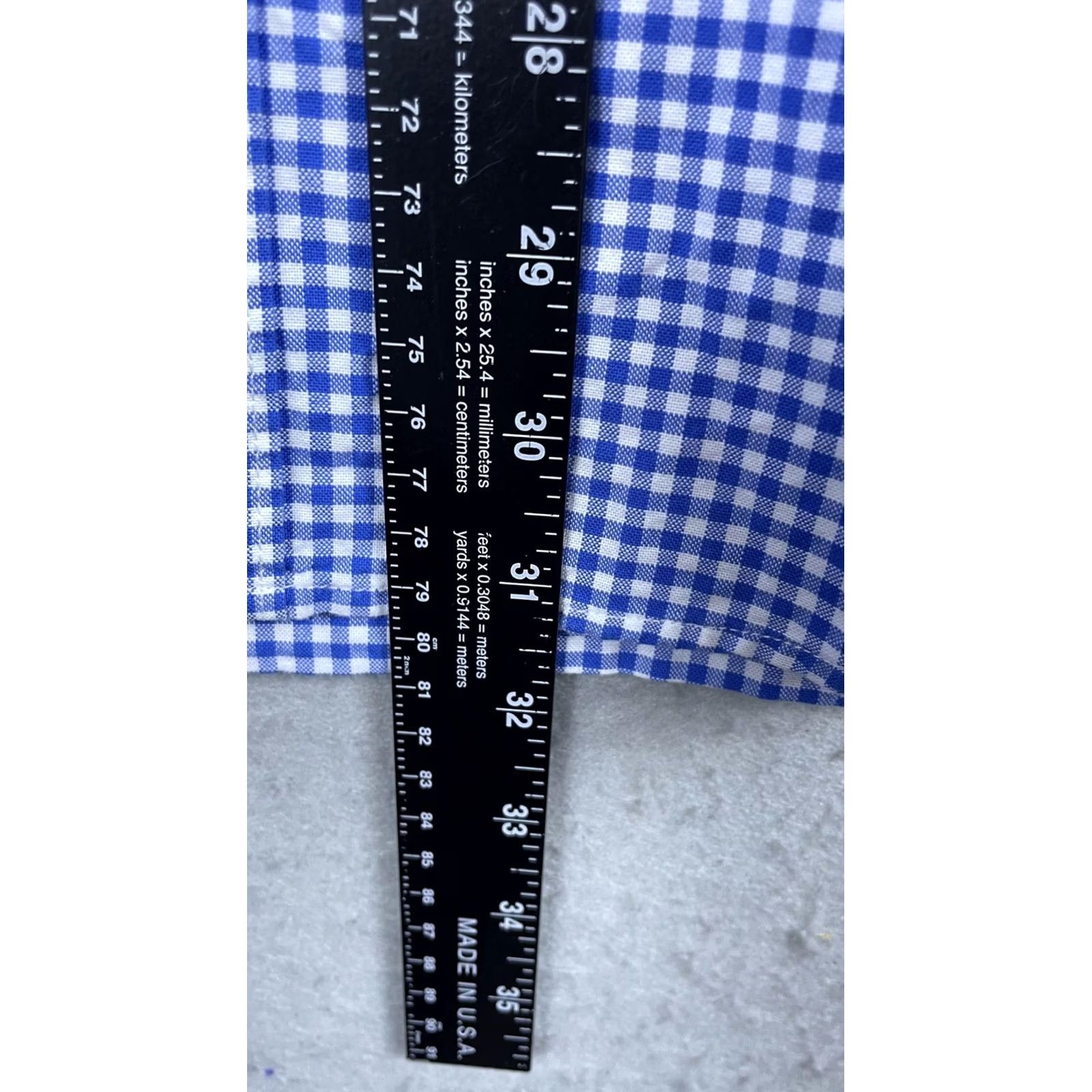 J.Crew J.Crew Shirt Mens Large Blue Check Long Sleeve Button Front Lightweight Oxford Size US L / EU 52-54 / 3 - 4 Thumbnail