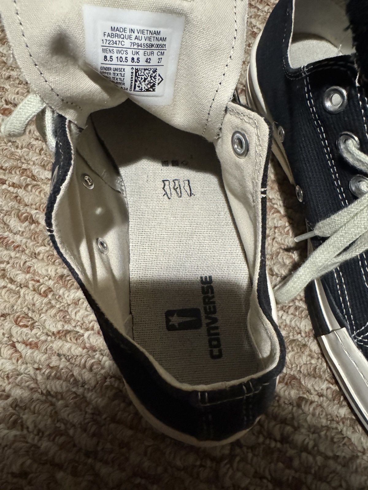 Converse × Rick Owens Drkshdw Low top rick owens Size US 8.5 / EU 41-42 - 4 Thumbnail