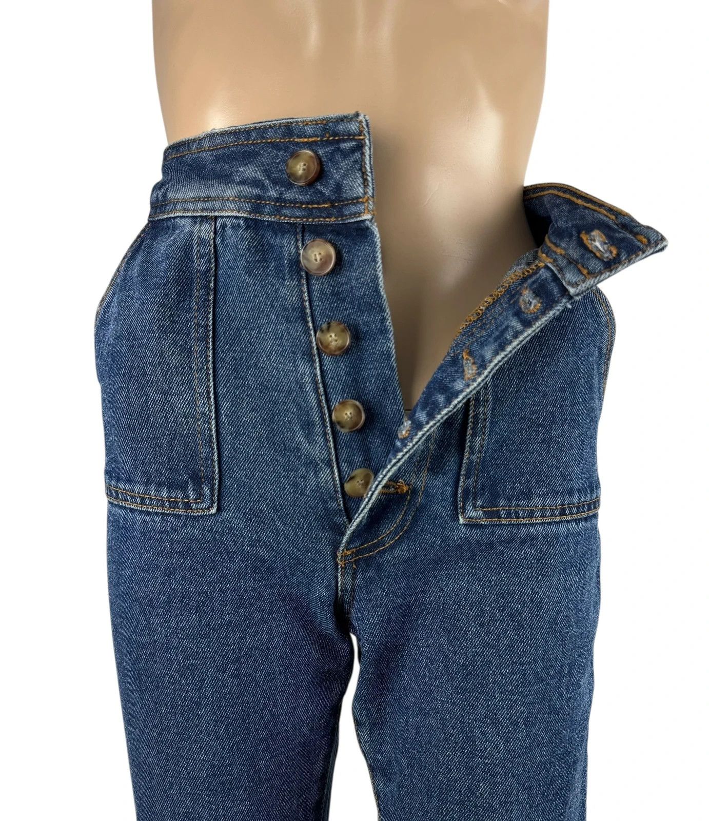 Sezane Sezane Tommy Trousers Denim Flare size 34 Size 25" / US 0 / IT 36 - 10 Thumbnail