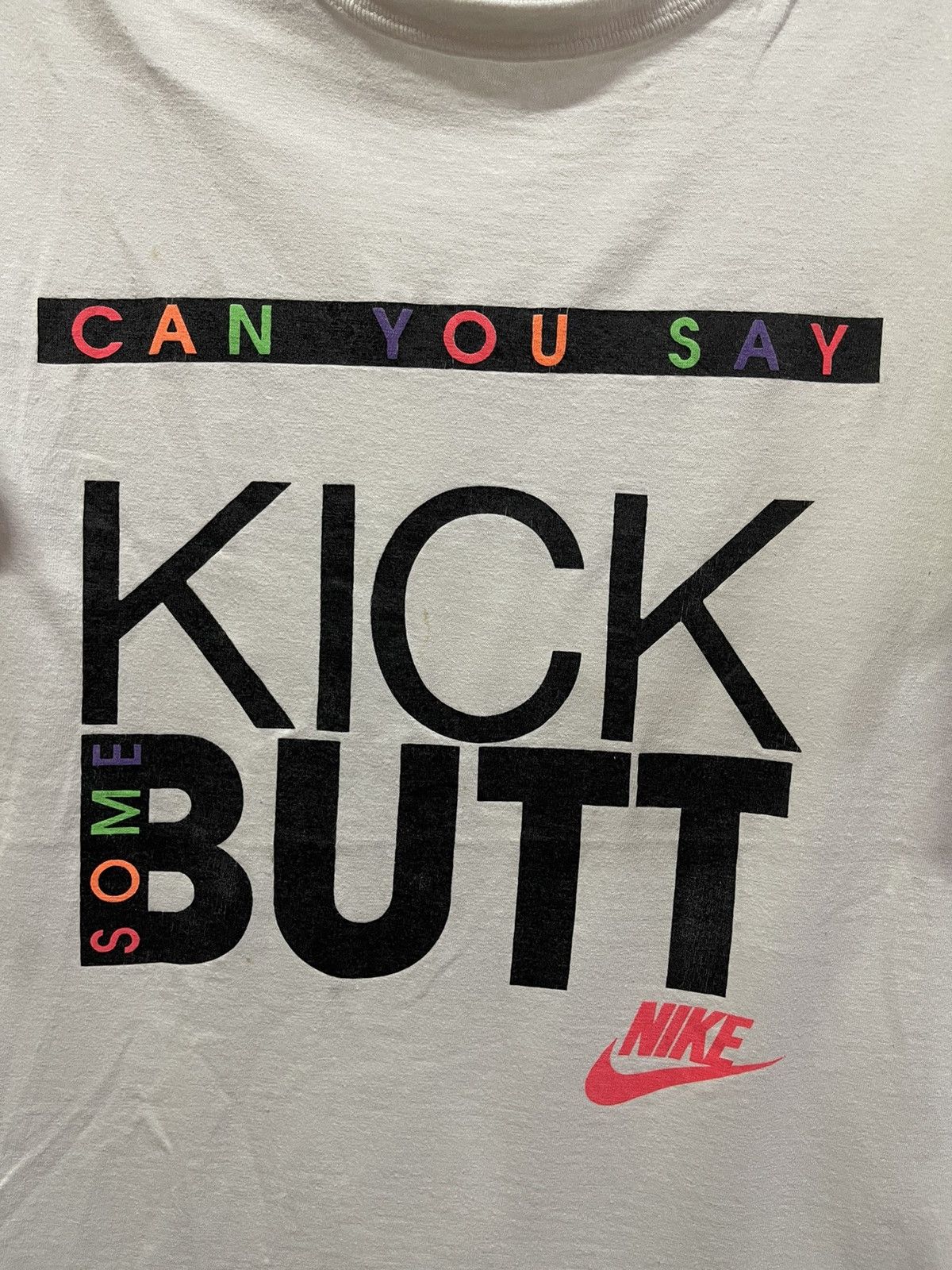 Nike × Vintage Vintage Nike x Kick Some Butt🔥🔥🔥 Size US M / EU 48-50 / 2 - 2 Thumbnail
