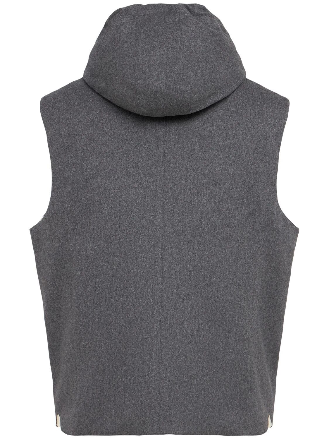 Brunello Cucinelli BRUNELLO CUCINELLI Gray Wool Vest New & Authentic Size US L / EU 52-54 / 3 - 2 Thumbnail