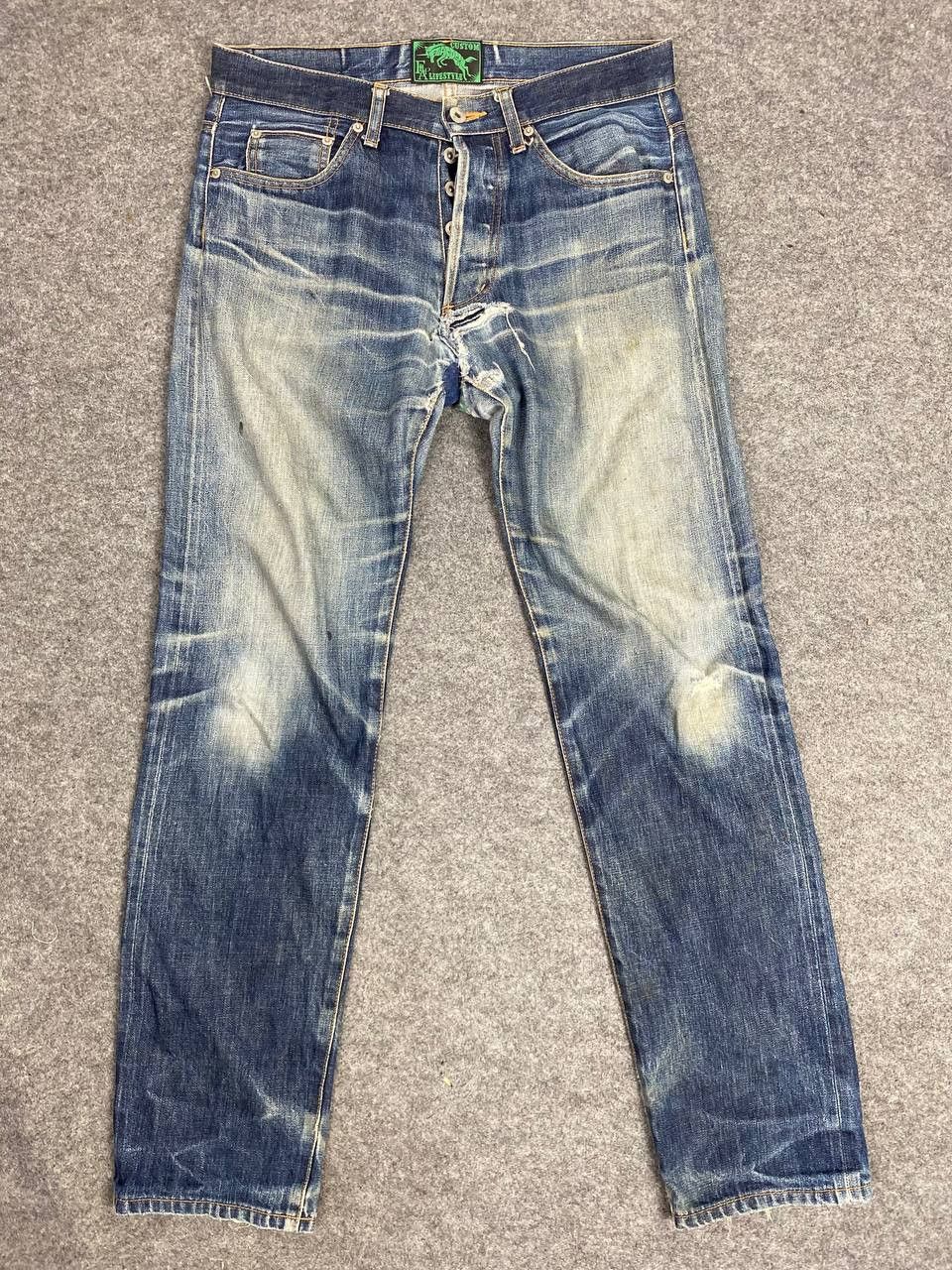 Japanese Brand vintage japanese brands selvedge denim distressed Size US 35 - 9 Thumbnail