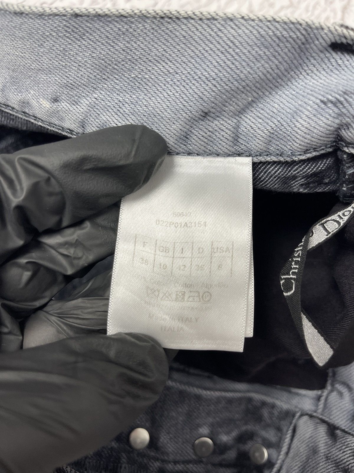 Christian Dior Monsieur Christian Dior 01 Tie Dye Boyfriend Jeans Gray Denim sz US6 Size 28" / US 6 / IT 42 - 14 Thumbnail