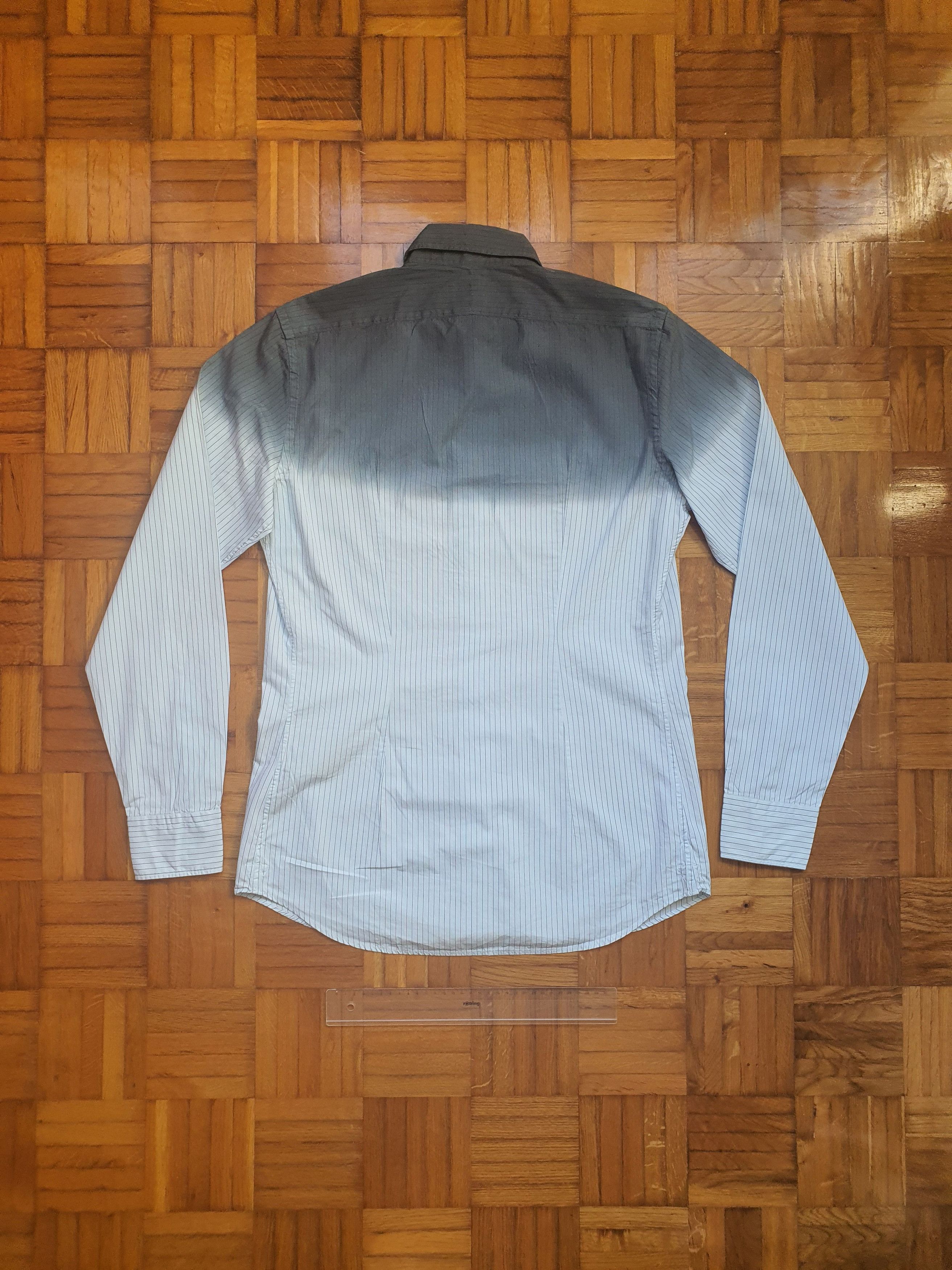 Prada Archival (2004) Dip-Dye Ombré Pinstripe Shirt - Sz 39, 15.5 Size US M / EU 48-50 / 2 - 2 Thumbnail