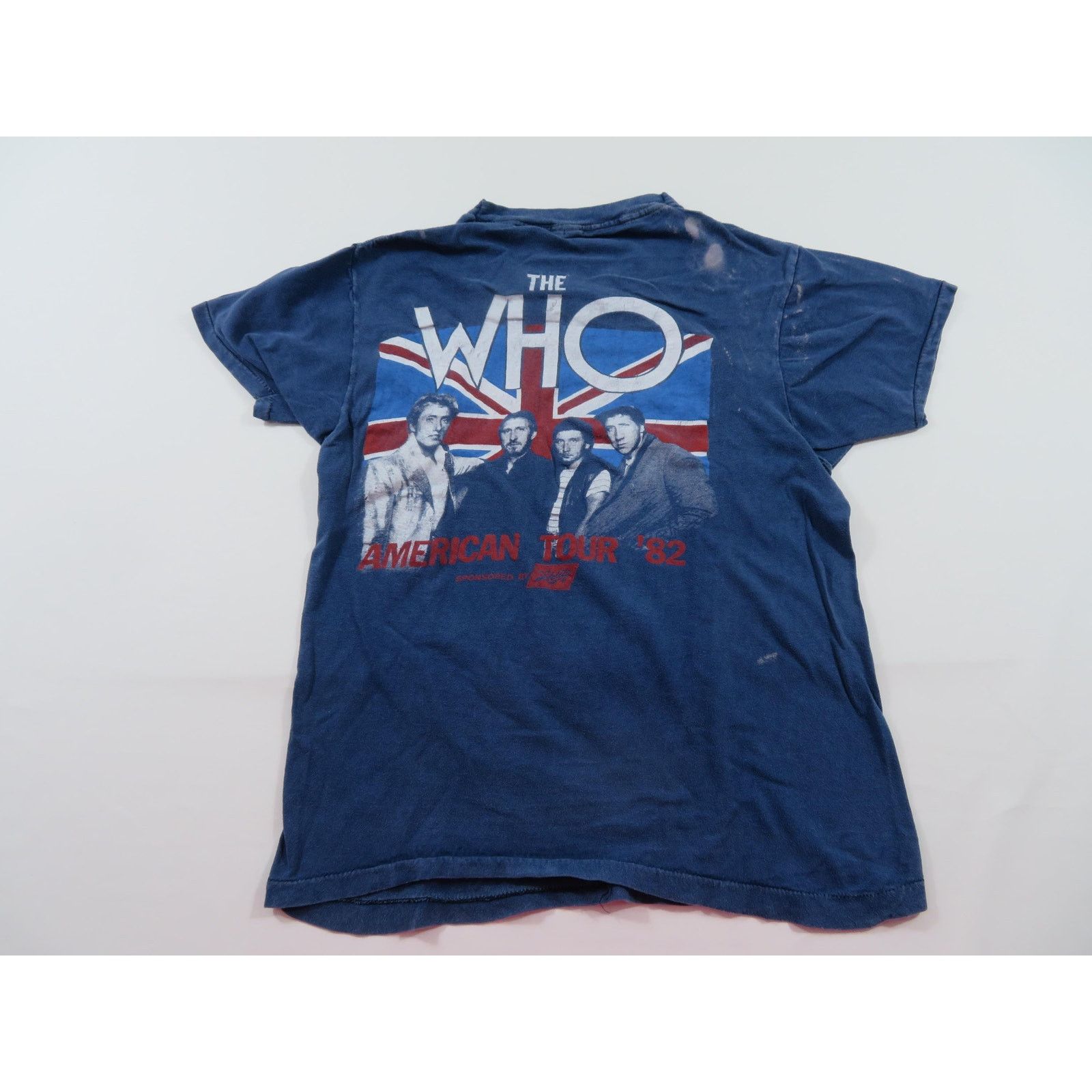 Other The Who 1982 T-shirt Blue Double Sided Sz S Size US S / EU 44-46 / 1 - 1 Thumbnail