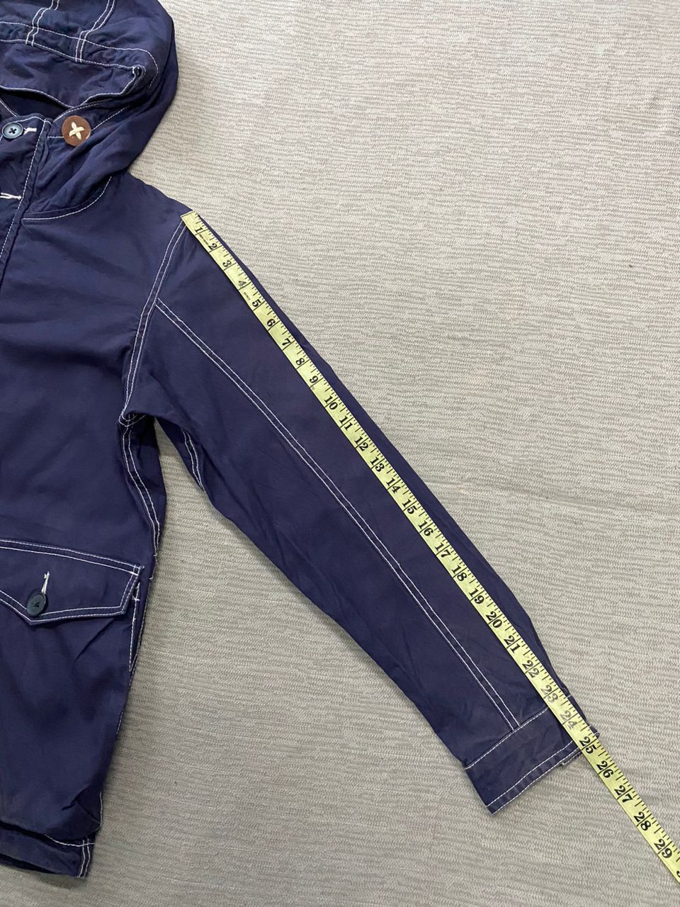 Blue Blue Japan × Buzz Rickson's × Global Work Global Work Duck Canvas Indigo Hooded Jacket Size US M / EU 48-50 / 2 - 13 Thumbnail