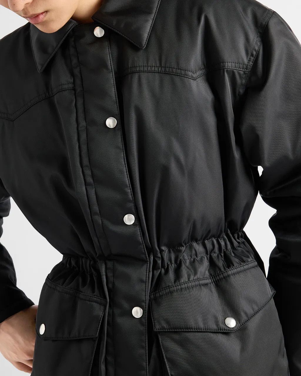 Prada o1B3y1r0426 Down Jacket in Black Size M / US 6-8 / IT 42-44 - 3 Thumbnail