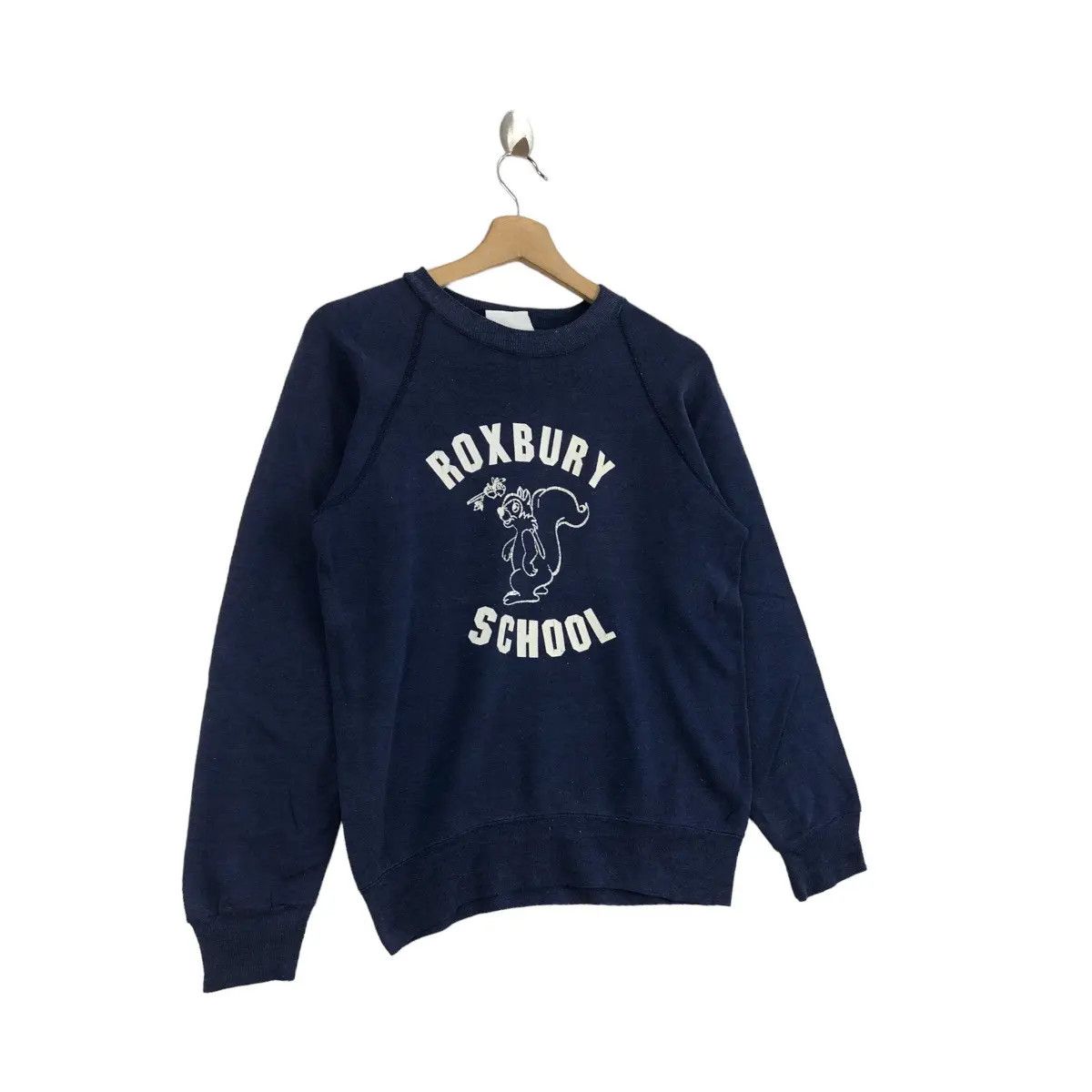 Vintage Vtg 90’ BASSET WALKER Roxbury School Sweatshirt Collegiate Size S / US 4 / IT 40 - 2 Thumbnail
