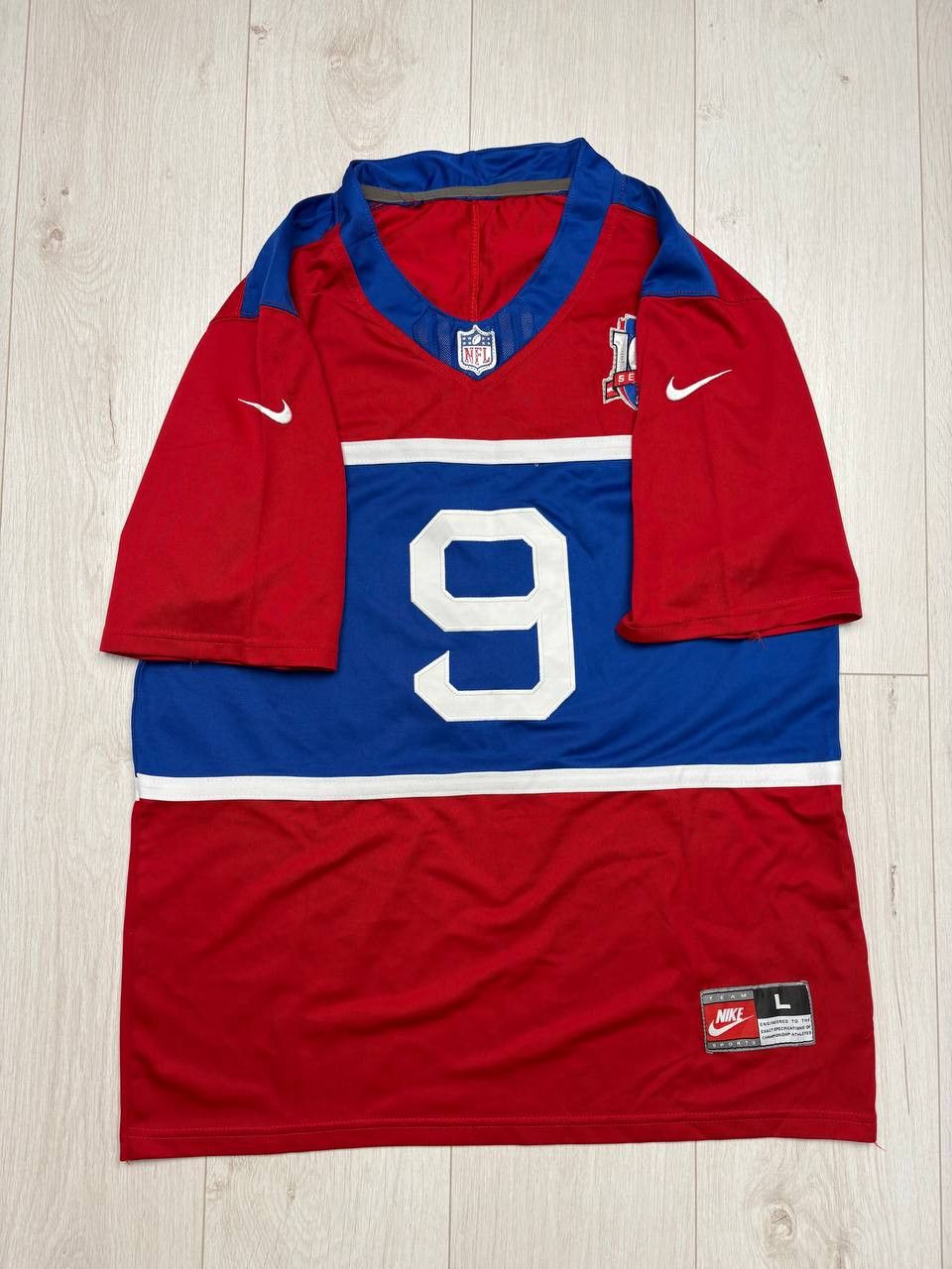 NFL Nike #9 NABERS New York Giants Red Alternate Jersey Size US L / EU 52-54 / 3 - 4 Thumbnail