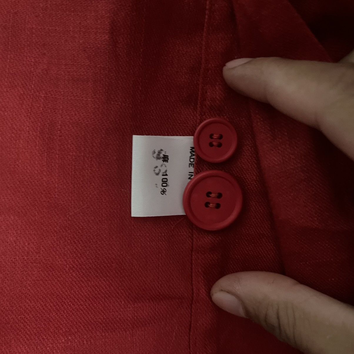 Yohji Yamamoto 80's Y's Yohji Yamamoto Single Button Hemp Blazer Size 38R - 8 Thumbnail