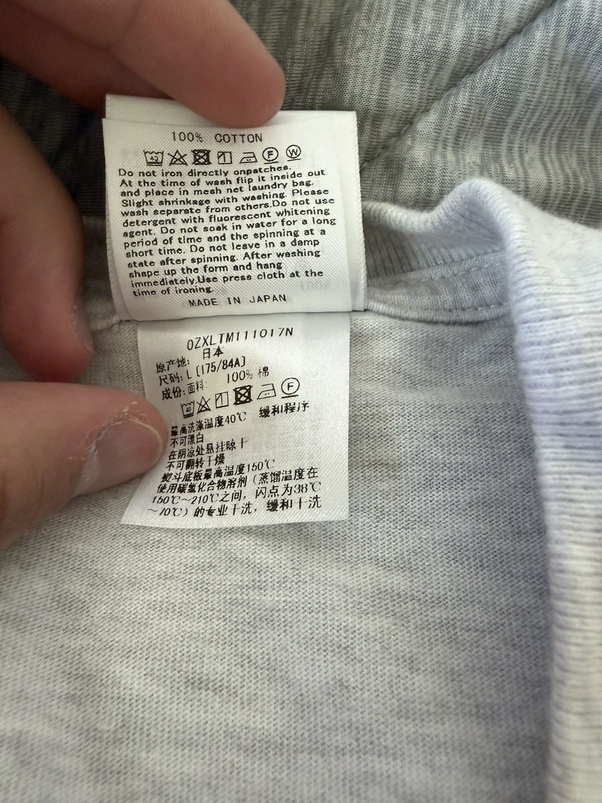 Bape Gray Bape Longsleeve size large Size US L / EU 52-54 / 3 - 5 Thumbnail