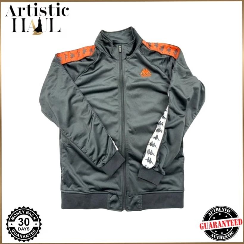 Kappa Kappa Track Jacket Gray XL Removable Sleeves Zipper Men's Size US XL / EU 56 / 4 - 2 Thumbnail