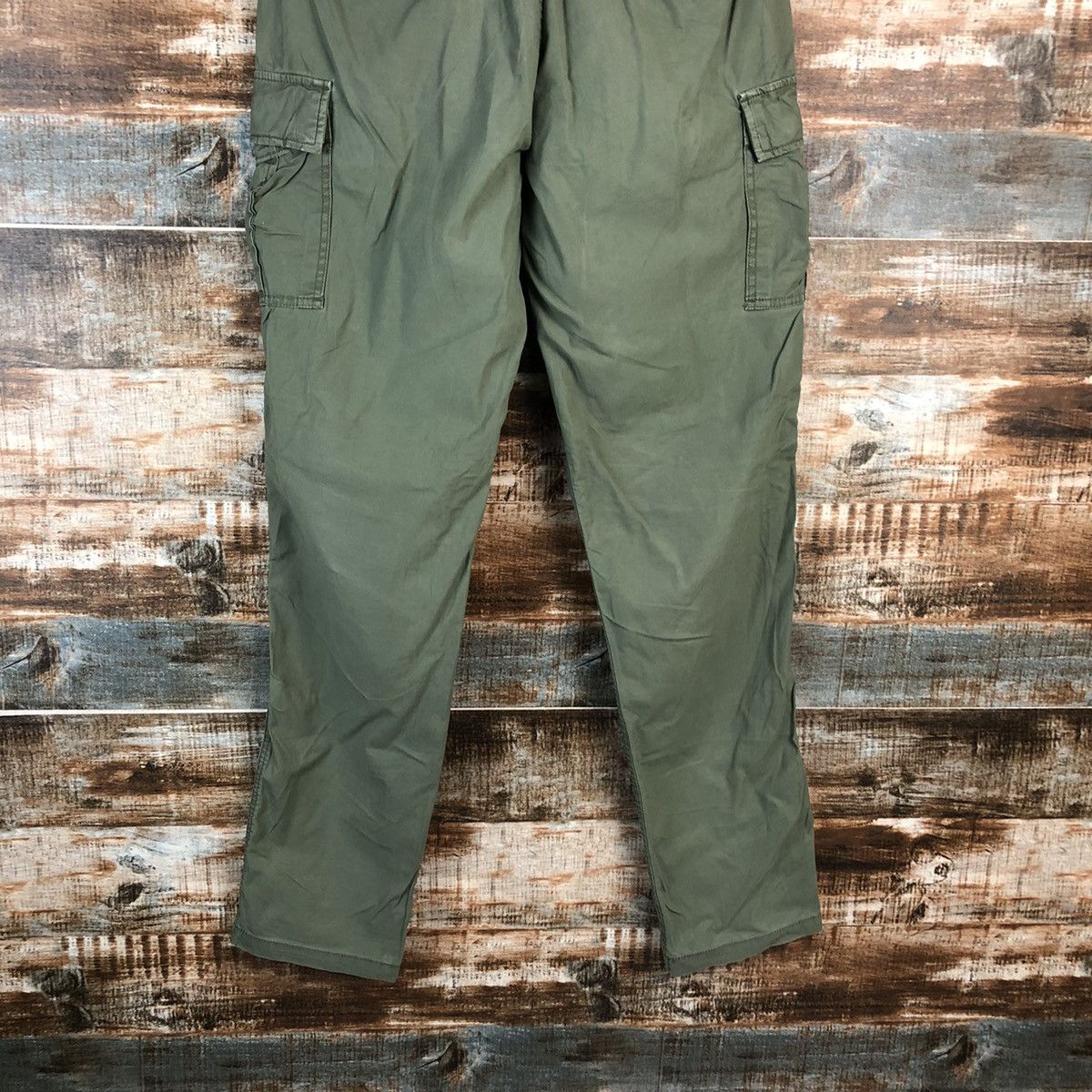 Japanese Brand DLL Uniqlo Green utility Cargo Multipocket Pants #C217 Size US 28 / EU 44 - 17 Thumbnail
