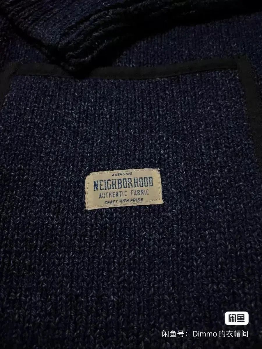 Neighborhood Neighborhood Indigo Knit Zip Cardigan. Size US XL / EU 56 / 4 - 2 Thumbnail