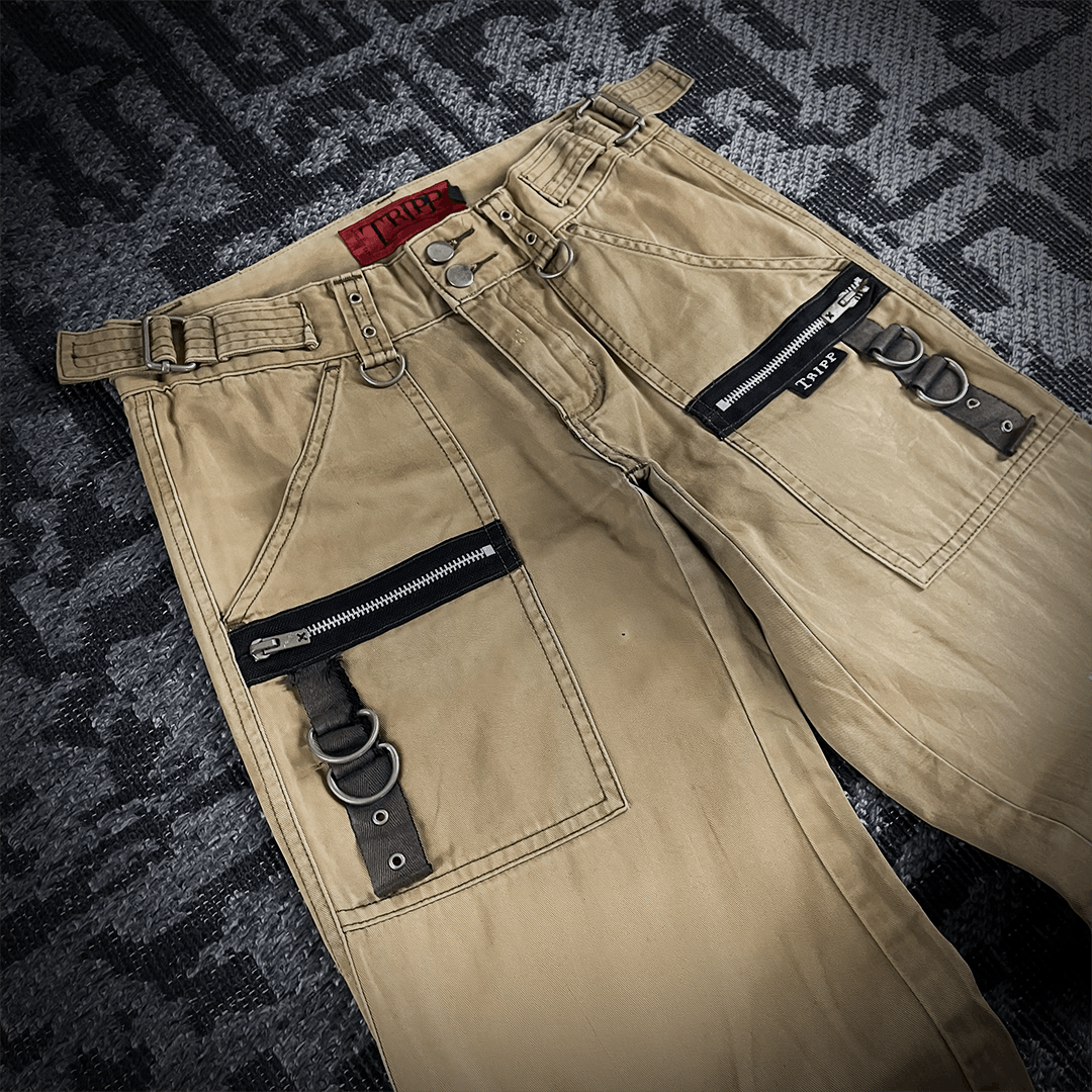 Tripp NYC Tripp NYC Multizip Flared Pants Size US 28 / EU 44 - 5 Thumbnail
