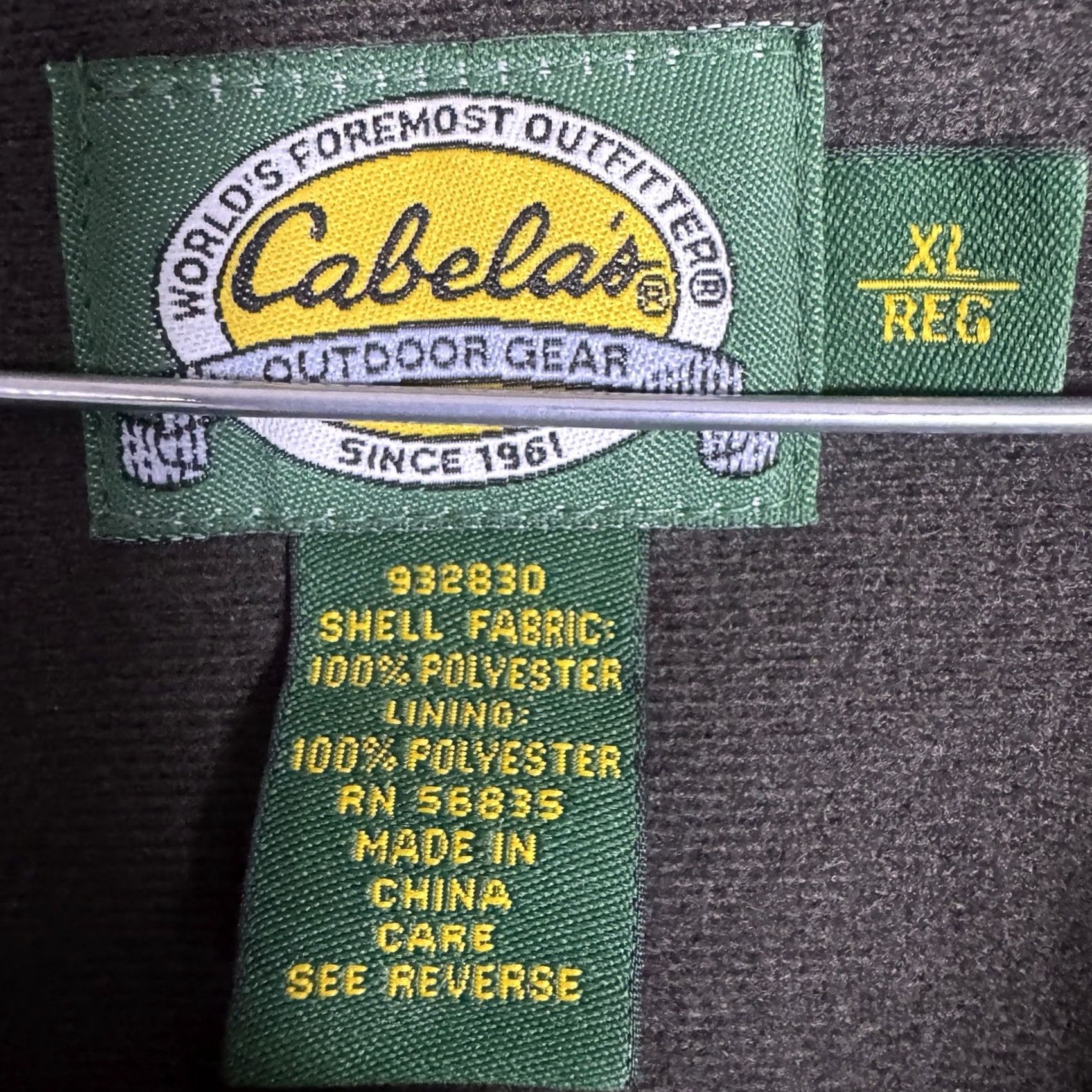 Vintage VINTAGE Cabela's Wind Shear Jacket Mens XL Camouflage 1/2 Zip Berber Seclusion 3D Windproof Size US XL / EU 56 / 4 - 5 Thumbnail