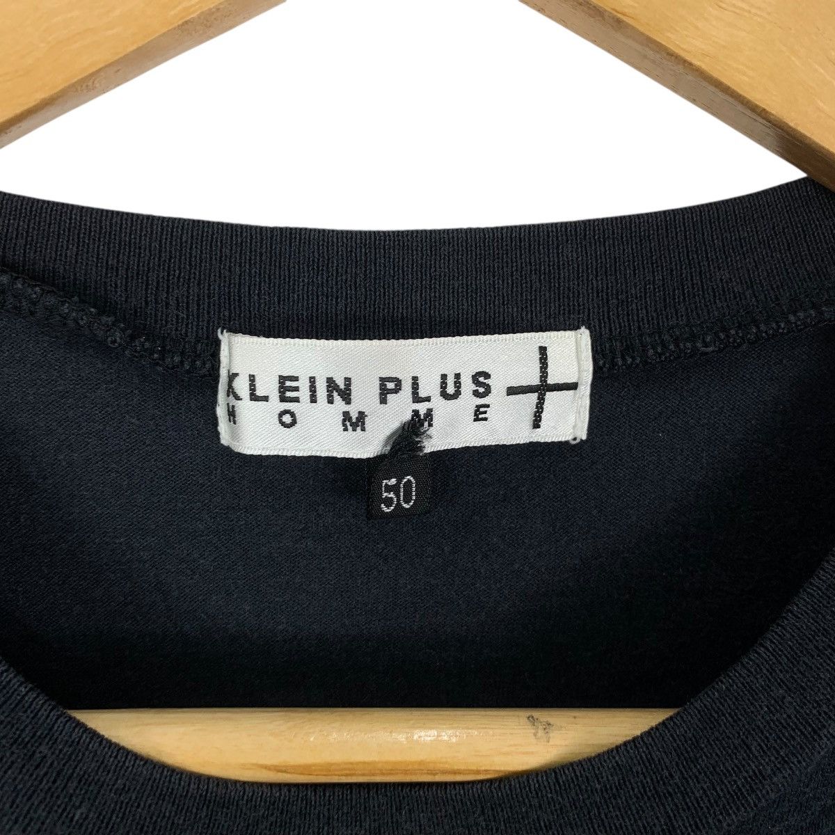 Michel Klein Vintage MK MICHEL KLEIN Homme Plus Box Logo Tee Shirt Top Size US S / EU 44-46 / 1 - 7 Thumbnail