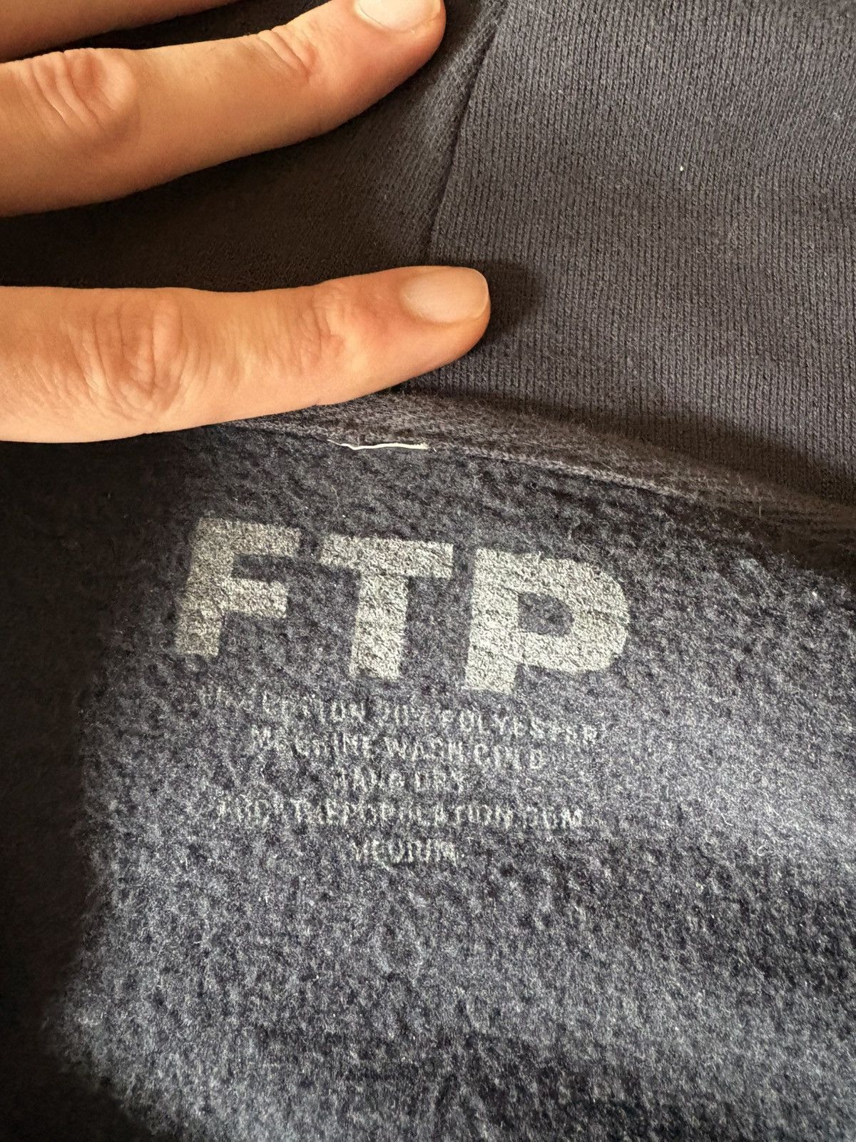 Fuck The Population FTP Man Navy zip up hoodie Size US M / EU 48-50 / 2 - 3 Thumbnail