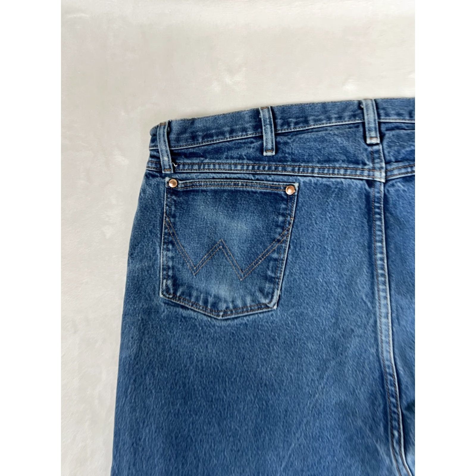 Wrangler VINTAGE Wrangler Jeans 13MWZ Blue Denim Regular Fit Cowboy Jeans 40x34 READ Size US 40 / EU 56 - 7 Thumbnail