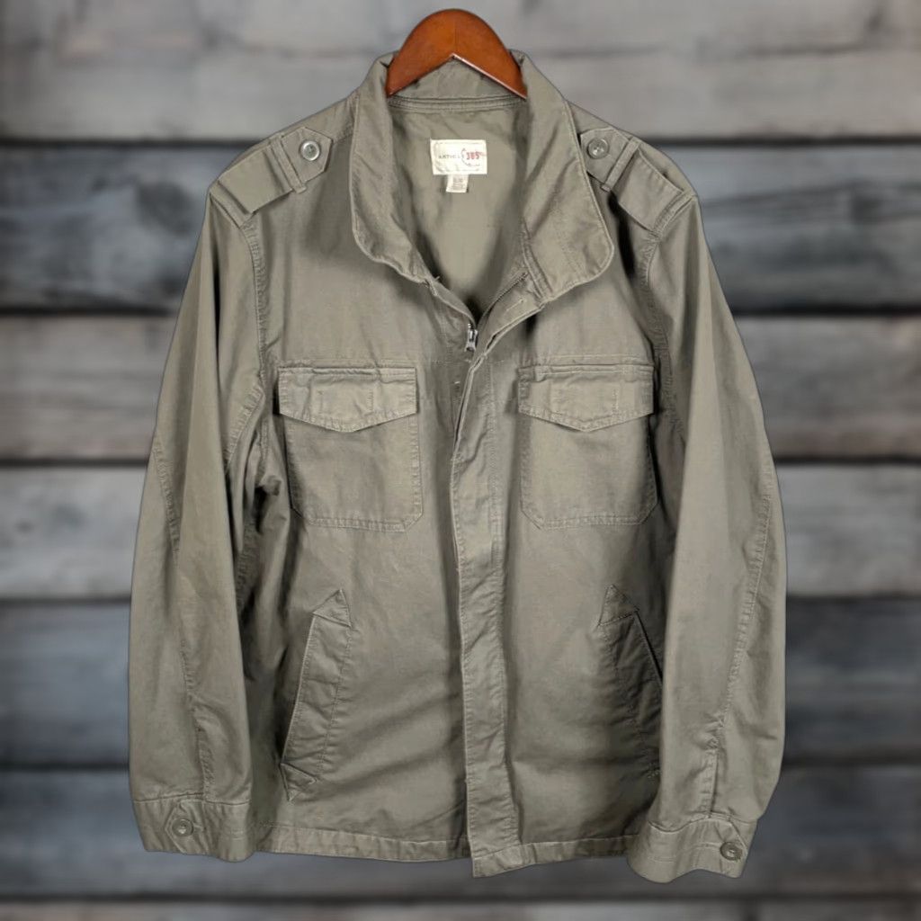 Vintage VINTAGE Article 365 Military Jacket Adult Large Men Spring Fall Winter Cotton Green 90s Retro Army Size US L / EU 52-54 / 3 - 1 Thumbnail