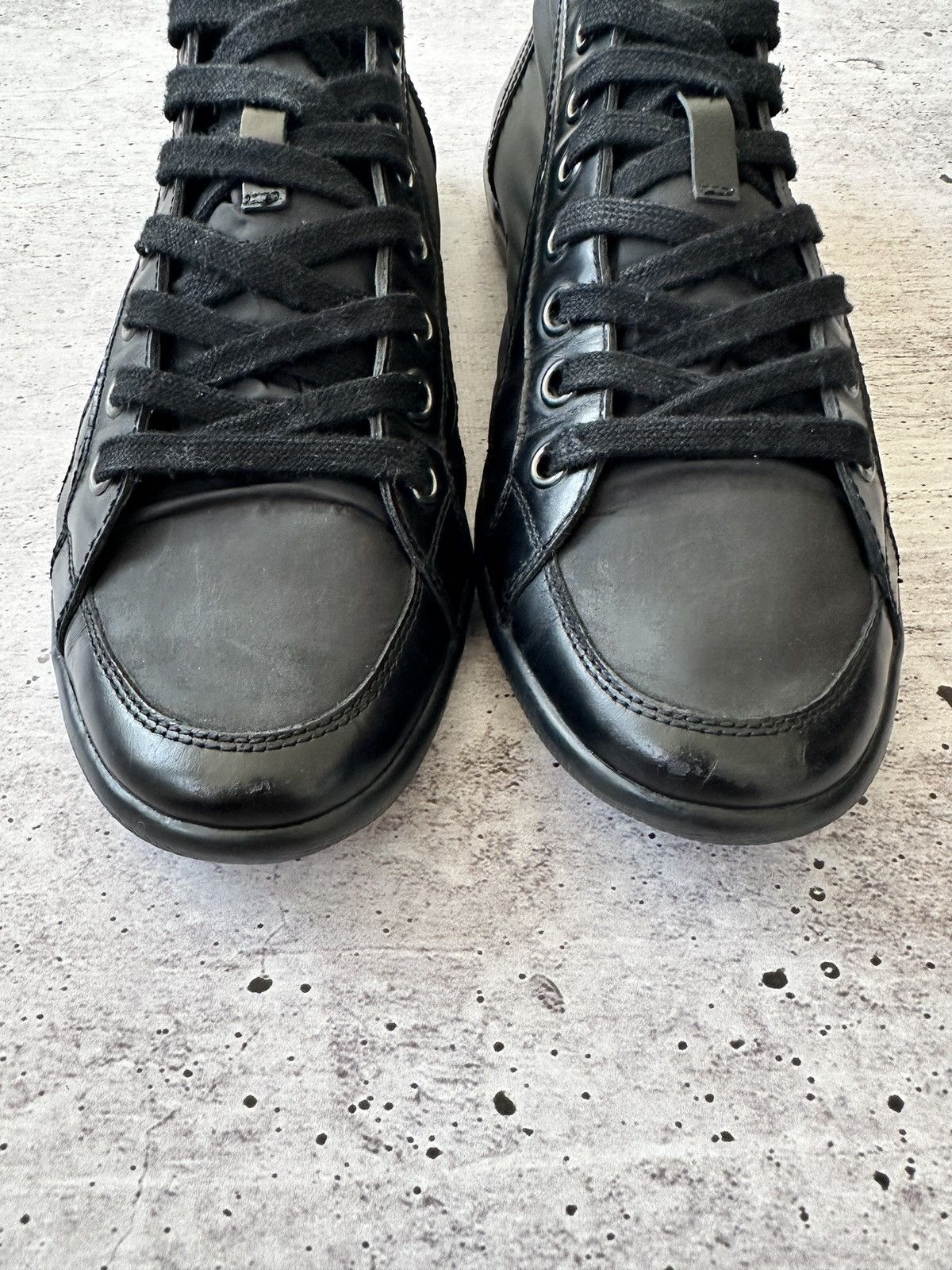 Prada Prada sport nylon and leather lace up low top sneakers Size US 8 / EU 41 - 4 Thumbnail
