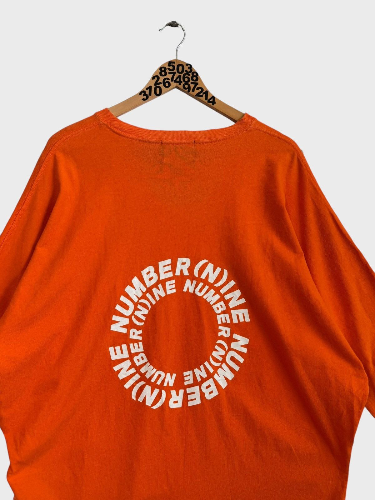 Number (N)ine Number (N)ine Distressed Faded Big Logo Back Baggy Style Tee Size US XL / EU 56 / 4 - 5 Thumbnail