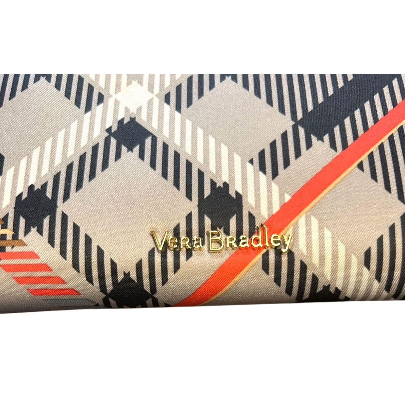 Vera Bradley VERA BRADLEY SOPHIA GEORGIA PLAID LEATHER TRIMMED WALLET POLLY TWILL FABRIC NWOT Wallet Zip-Around RFID Blocking Womens Size ONE SIZE - 3 Thumbnail