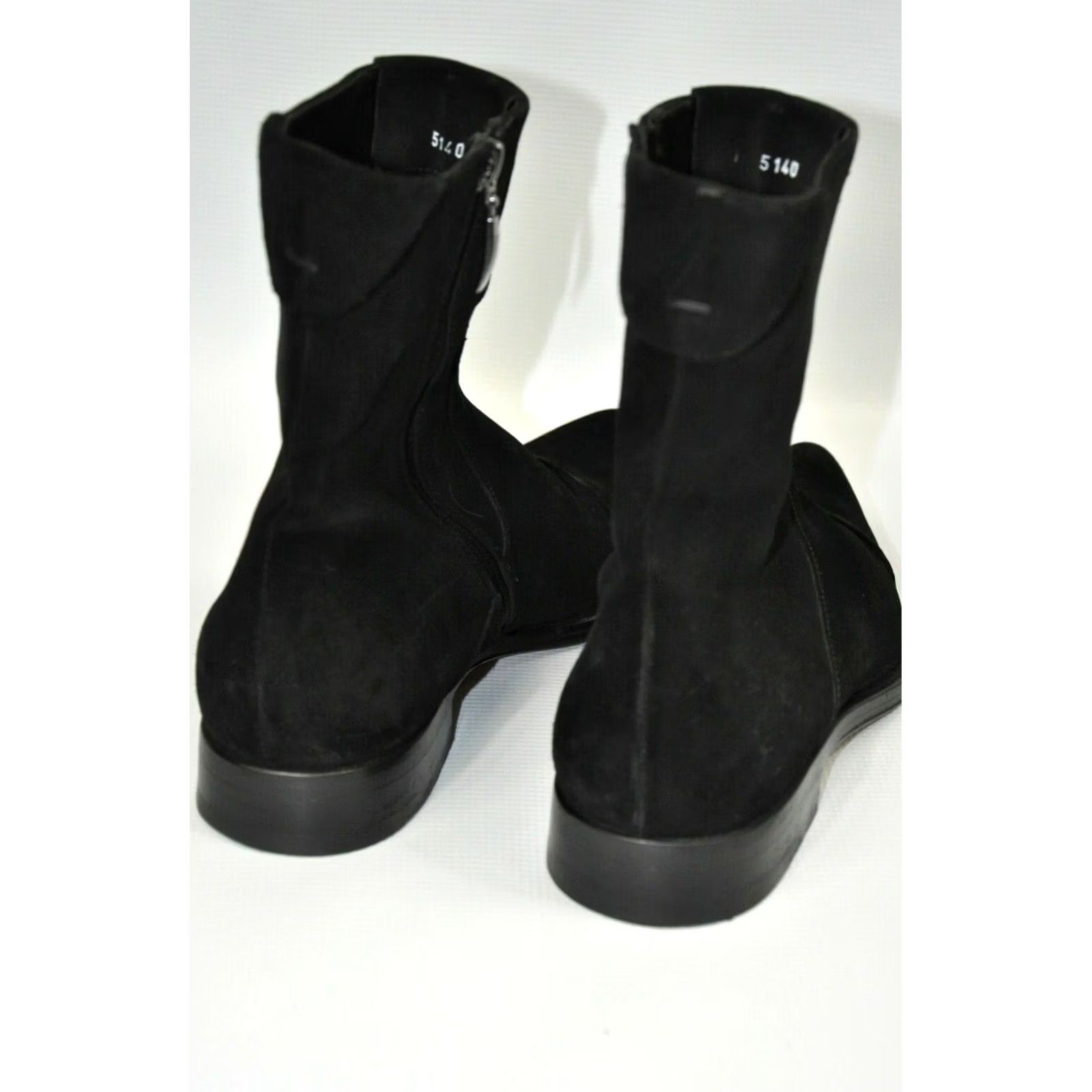 Vintage Cesare Paciotti Suede Leather Boots Black UK 8.5 US 9.5 Men Ankle Boots Leather Lining Black Shoes Size US 10 / EU 43 - 4 Thumbnail