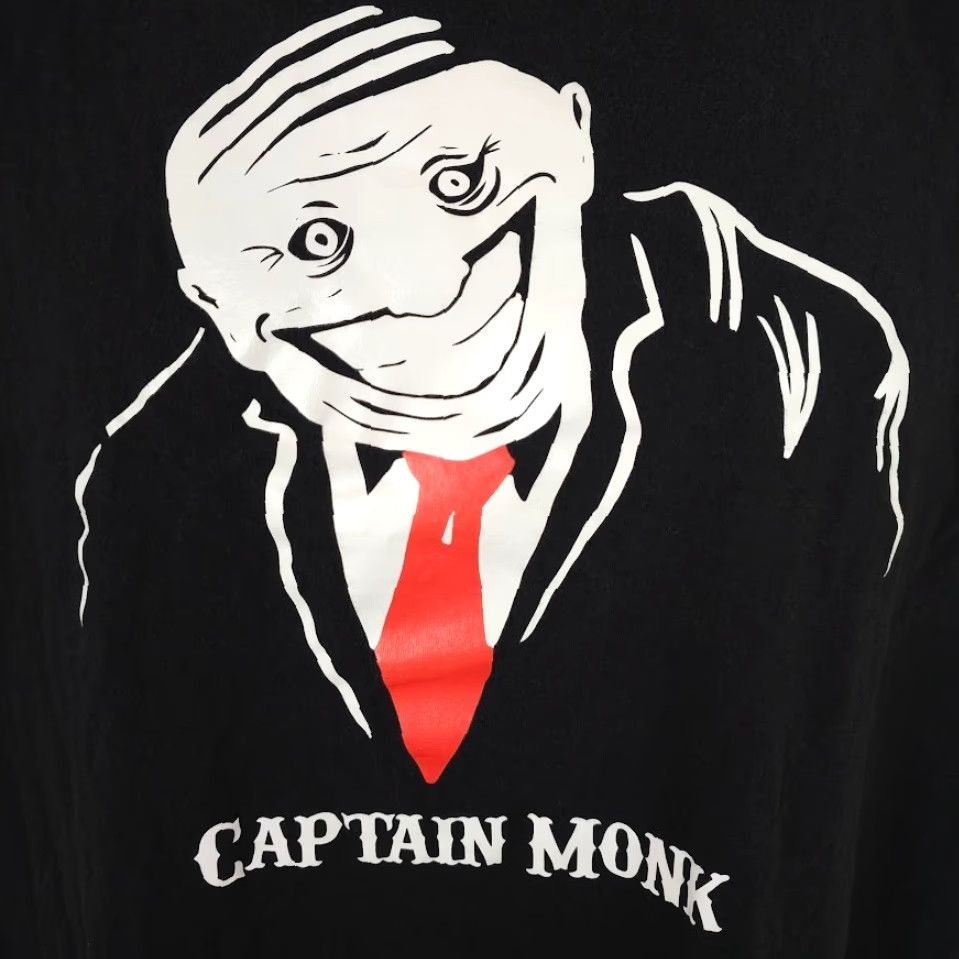Gildan Gildan Captain Monk T Shirt Mens XL Black Dark Alternative Rock Tee Size US XL / EU 56 / 4 - 3 Thumbnail