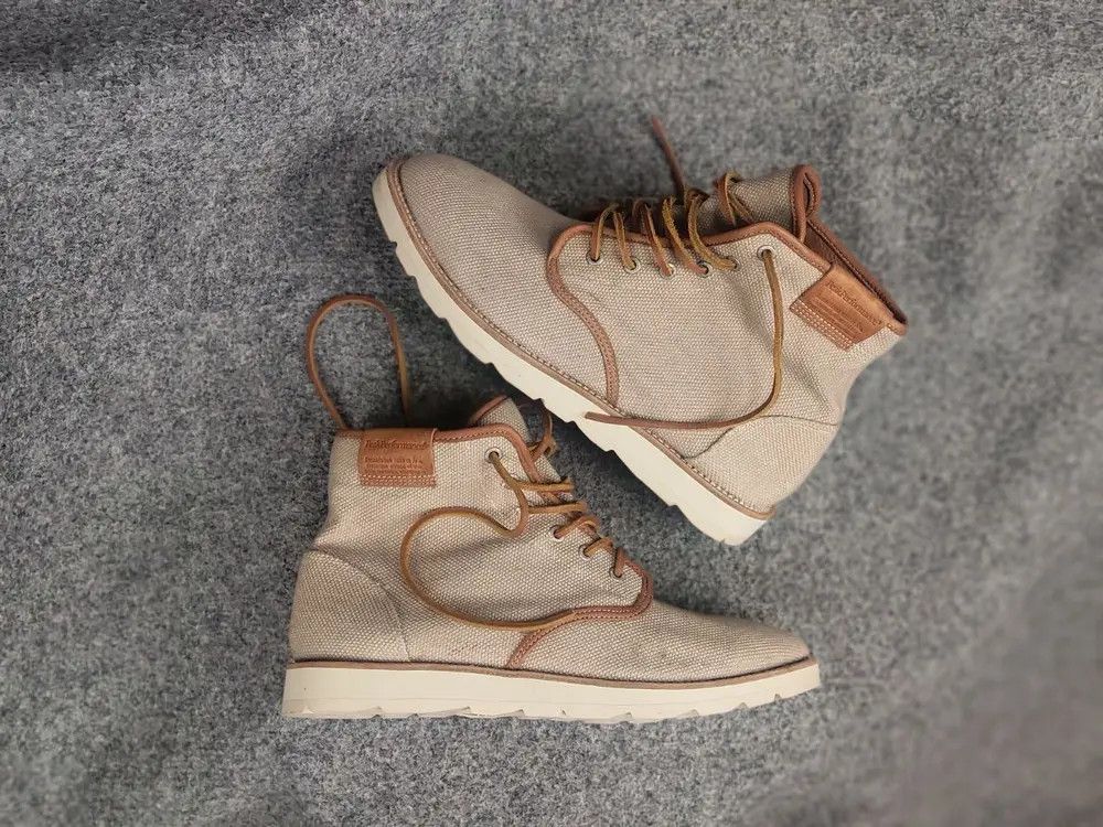 Peak Performance Peak Performance Canvas High-Top Flat Lace up Boots Shoes Size US 9 / EU 42 - 1 Thumbnail