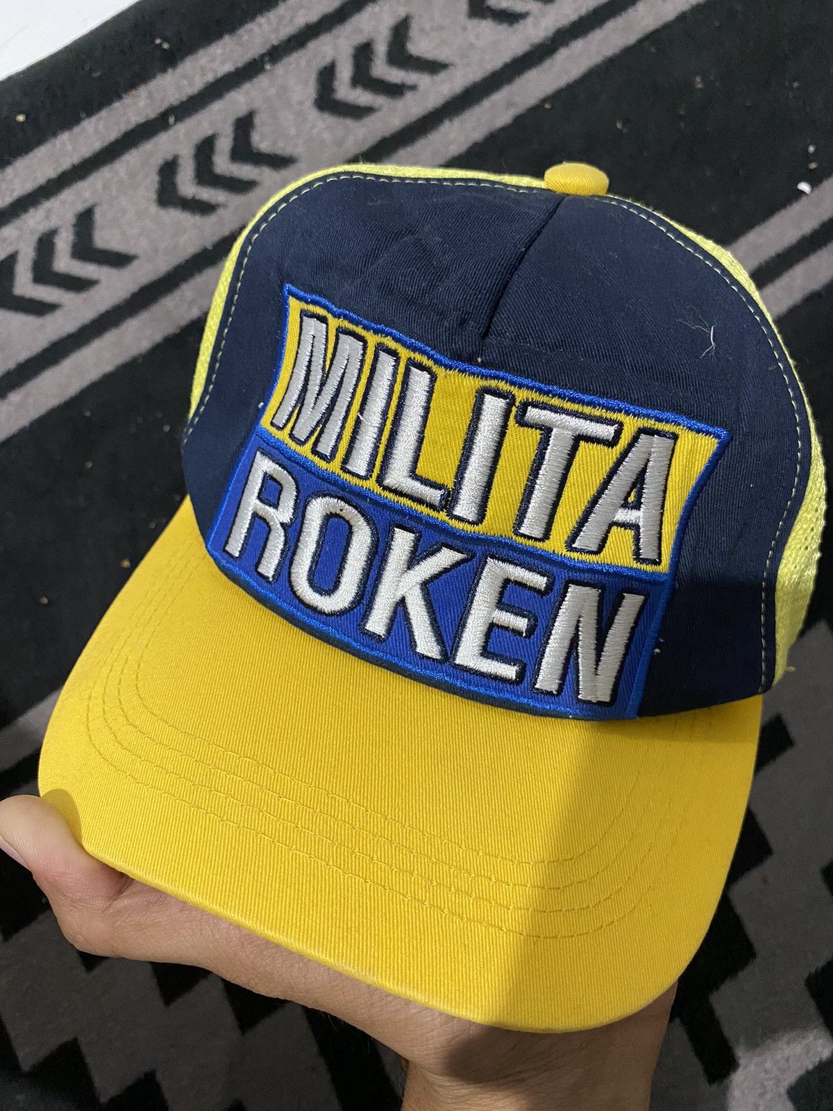 Vintage Vintage Milita Roken Trucker hats y2k style Size ONE SIZE - 2 Thumbnail