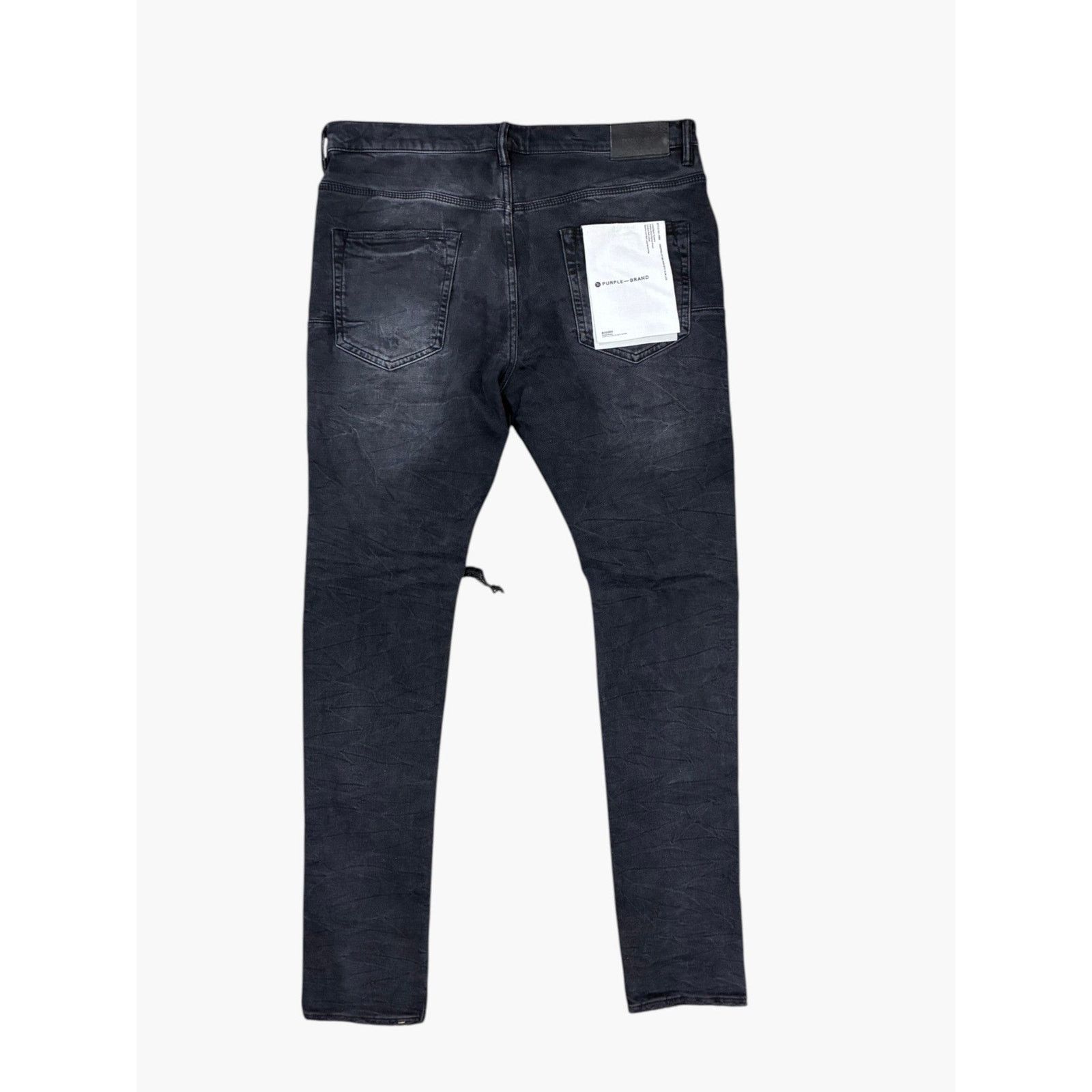 Purple Purple Blowout Ripped Black Jeans Size US 34 / EU 50 - 2 Thumbnail