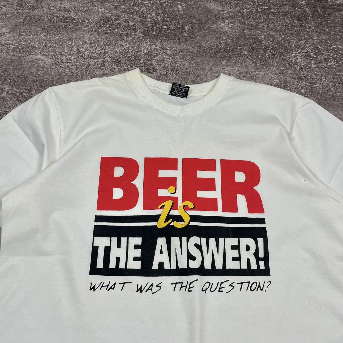 Vintage Vintage JW Beer Is Always The Answer Humor T Shirt Size US L / EU 52-54 / 3 - 2 Thumbnail