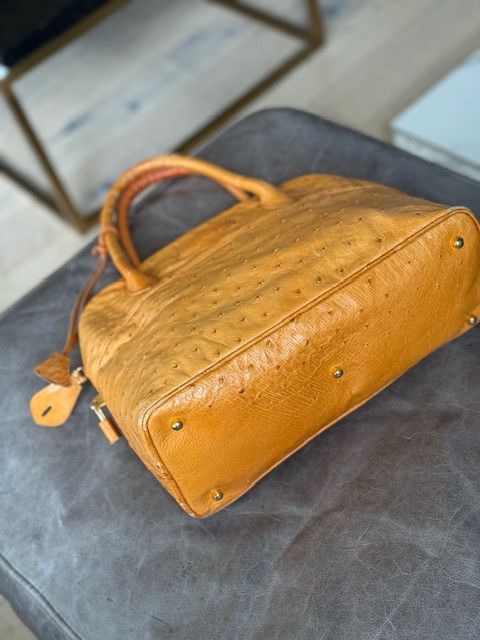 Other Bianchi & Nardi Ostrich Leather Handbag – Made in Italy Size ONE SIZE - 6 Thumbnail