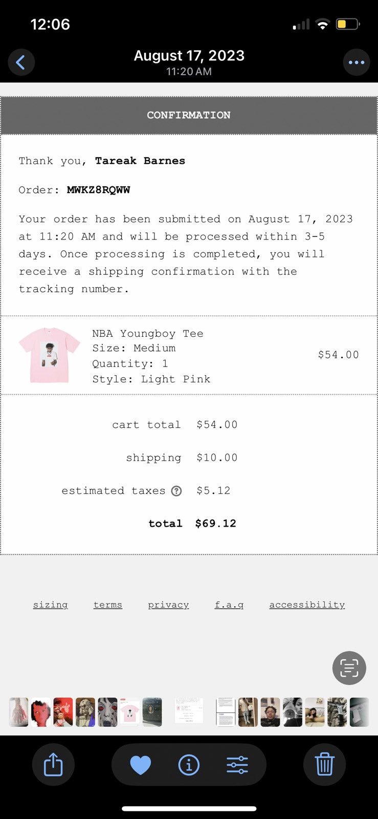 Supreme Supreme x NBA Youngboy Size US M / EU 48-50 / 2 - 2 Thumbnail