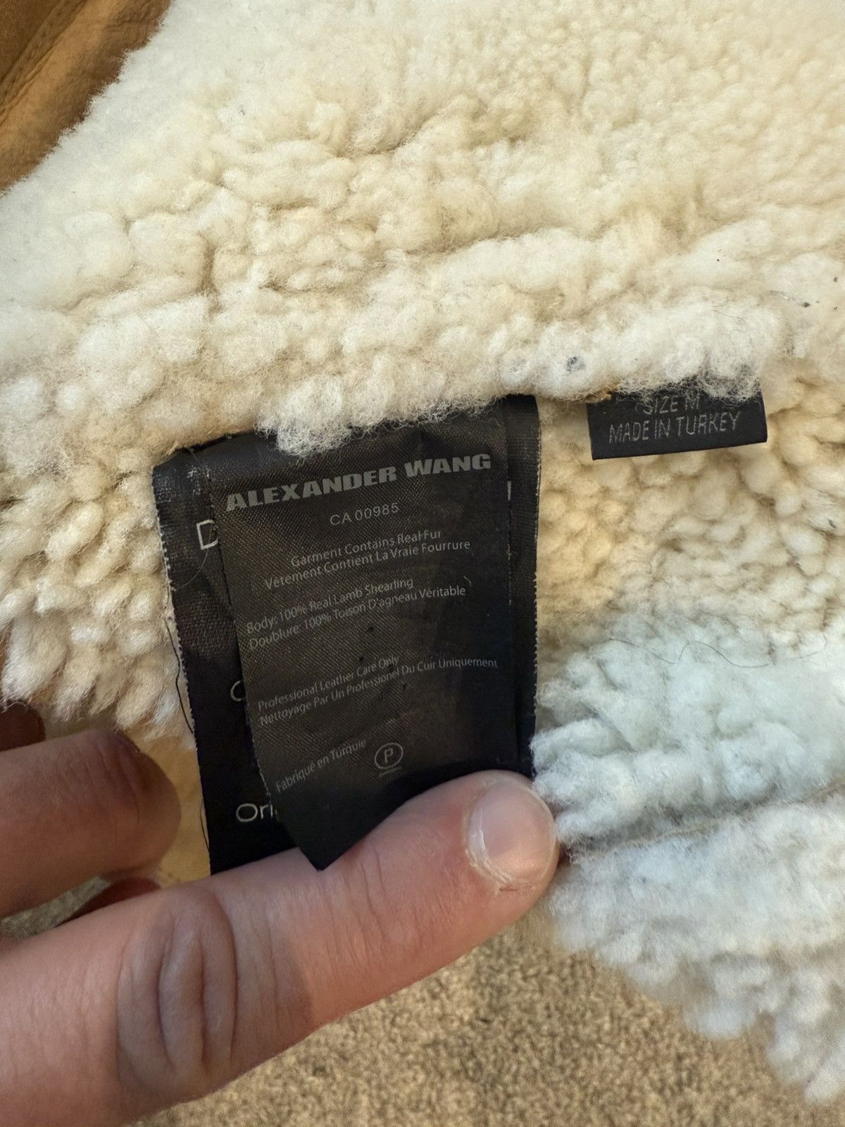 Alexander Wang Alexander Wang Shearling Trucker Khaki Medium / Large Size US M / EU 48-50 / 2 - 3 Thumbnail