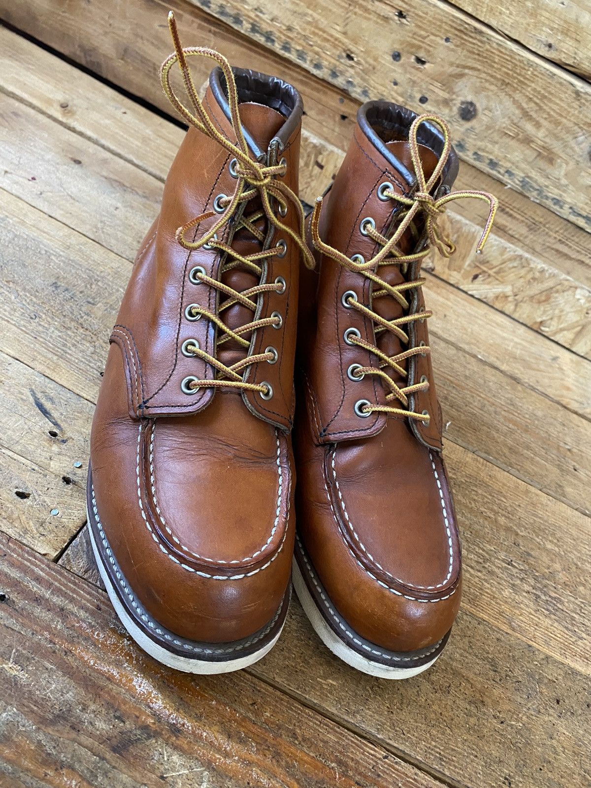 Red Wing Redwing moc-toe brown leather shoes style 875 US11 Size US 11 / EU 44 - 8 Thumbnail