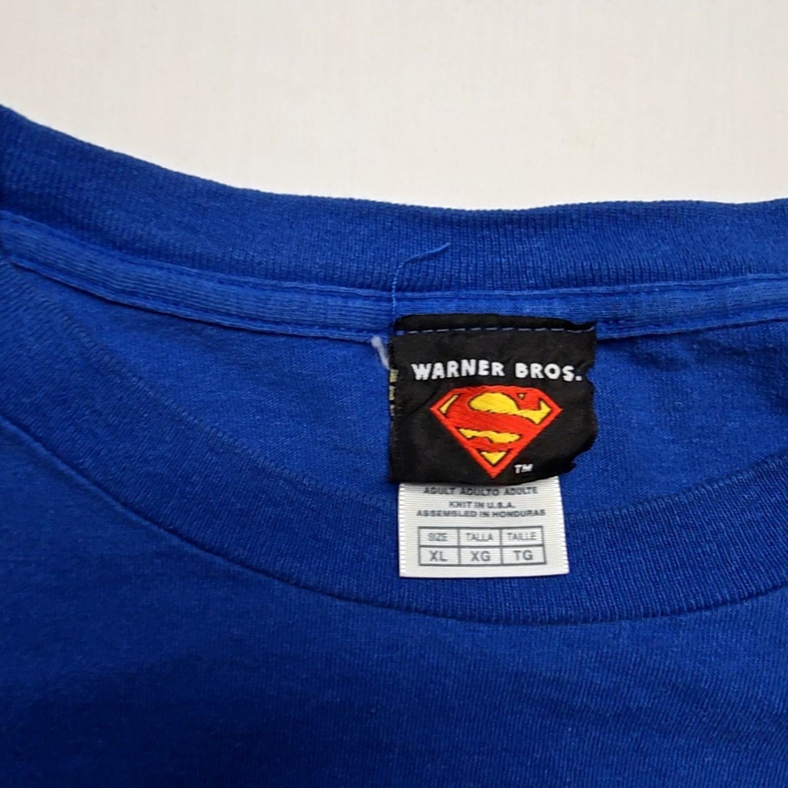 Warner Bros Superman Shirt Warner Bros Blue Graphic Mens XL Superhero Size US XL / EU 56 / 4 - 4 Thumbnail