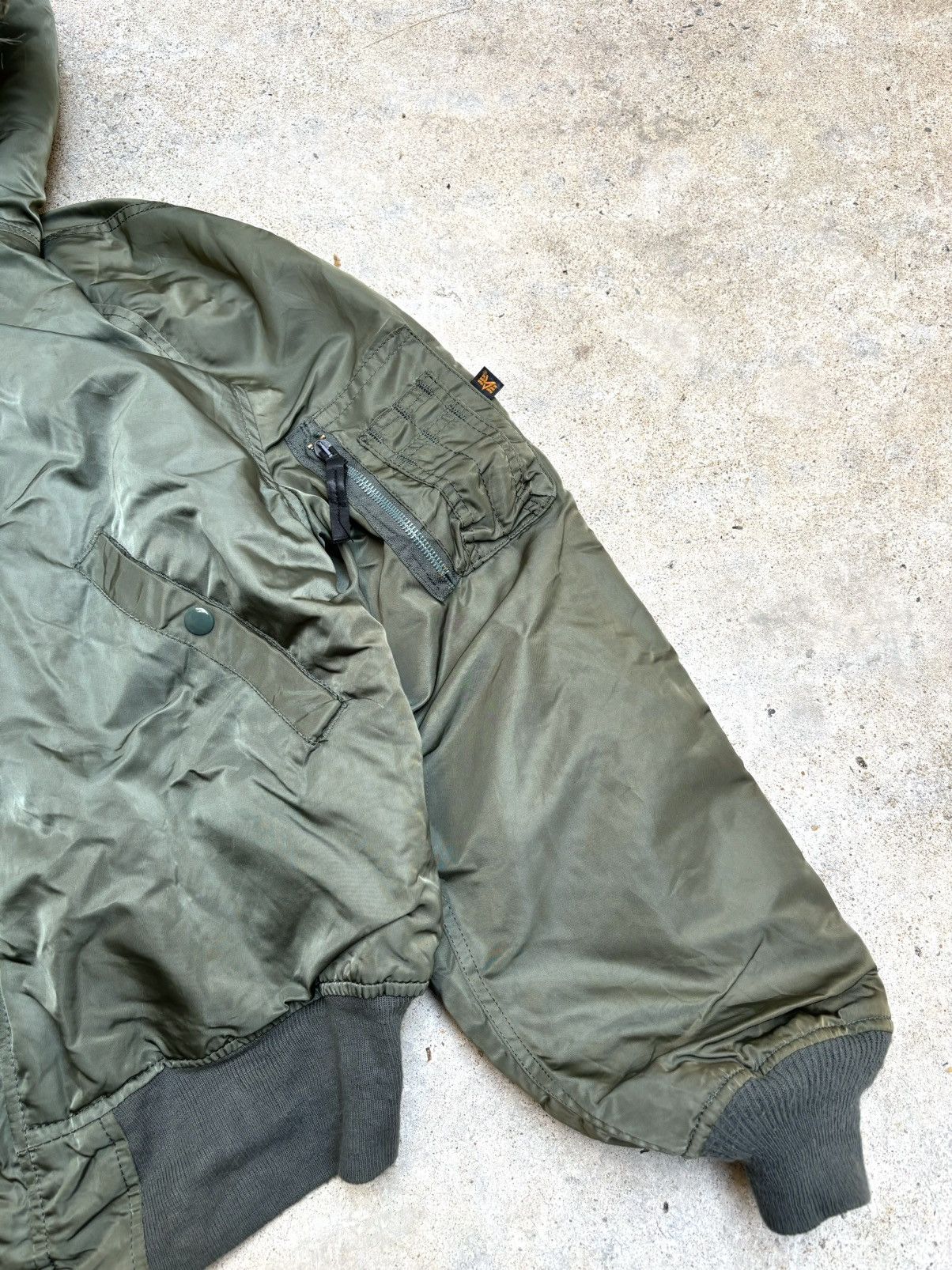 Alpha Industries Vintage N-2B ALPHA Fur Bomber Jacket Green Size US L / EU 52-54 / 3 - 8 Thumbnail