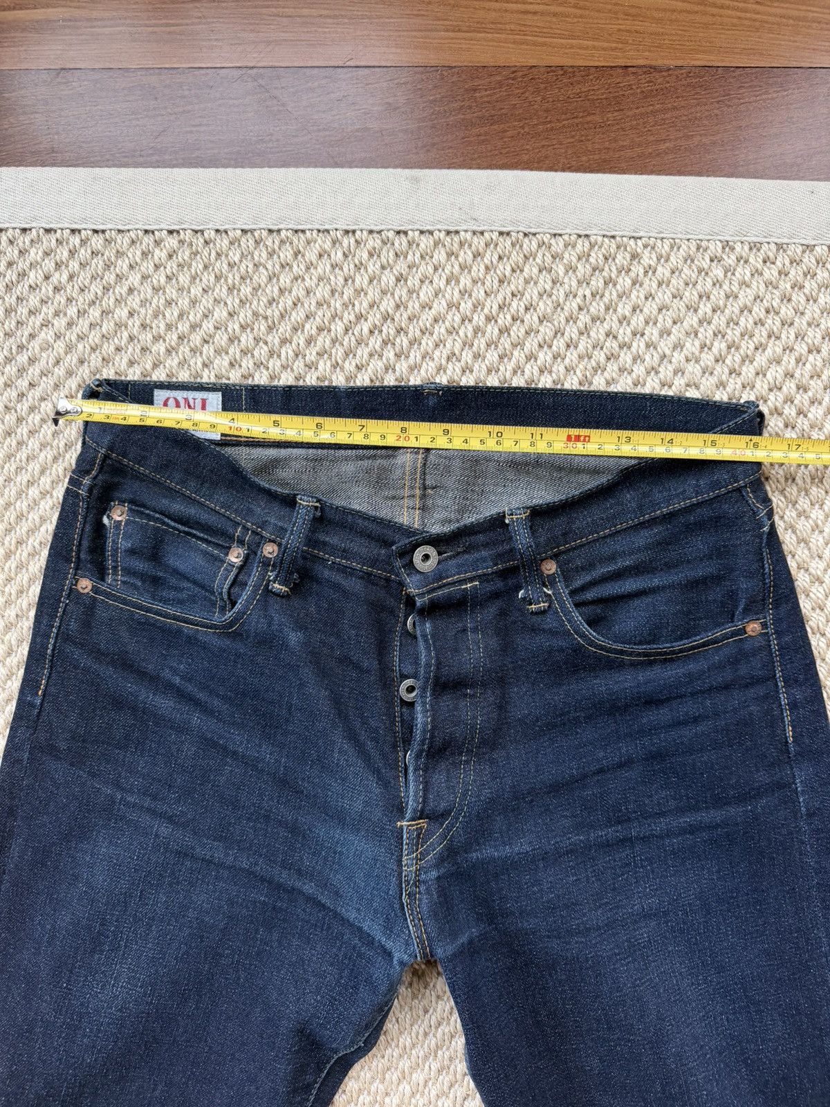 Oni ONI DENIM 16.5oz Natural Indigo Denim - ONI525-NI Size US 32 / EU 48 - 9 Thumbnail