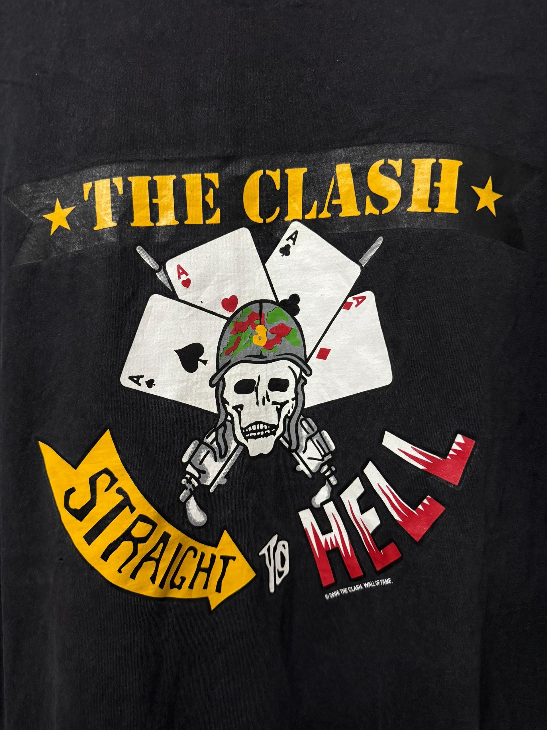 Band Tees × Vintage Vintage bootleg the clash faded nlack tshirt🔥🔥🔥 Size US XL / EU 56 / 4 - 2 Thumbnail