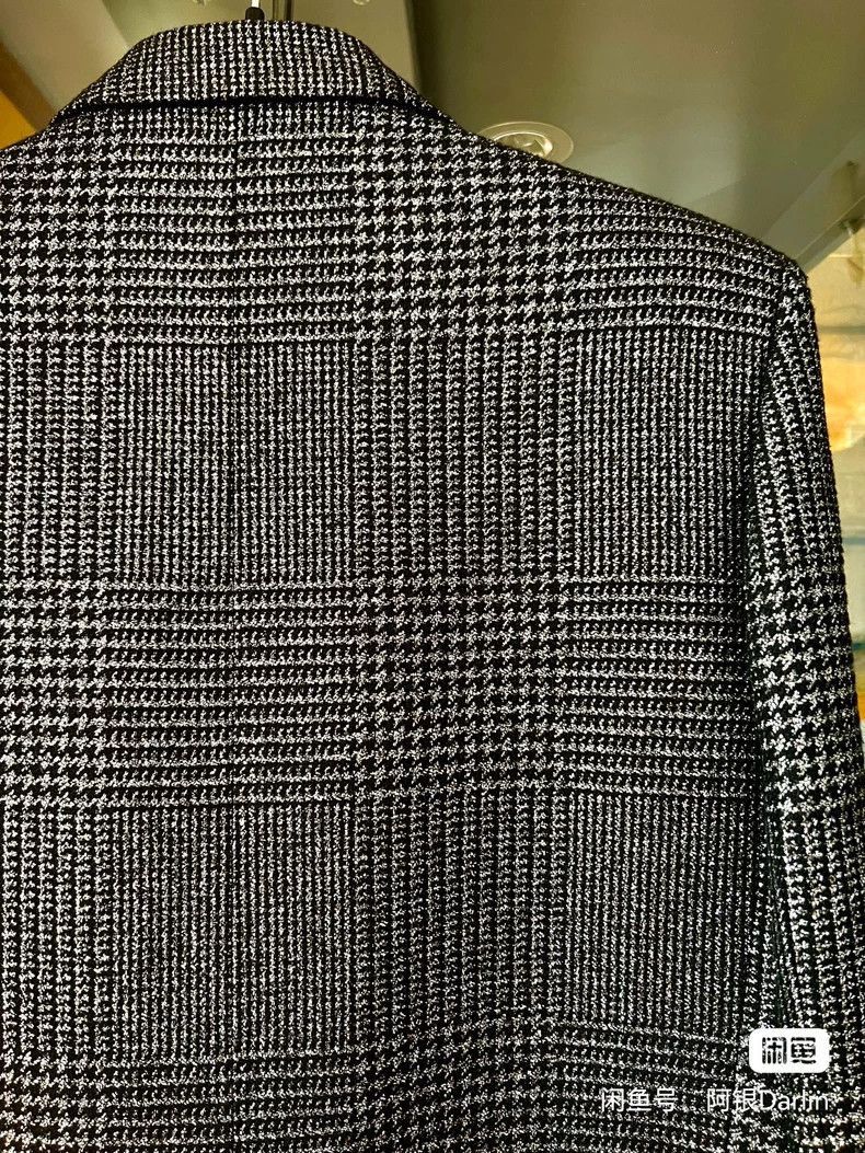 Saint Laurent Paris saint laurent black silver blazer-2507 Size US S / EU 44-46 / 1 - 5 Thumbnail