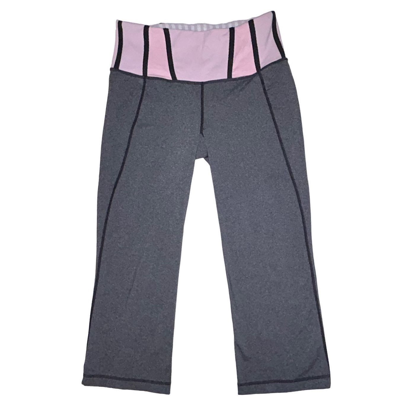 Lululemon Women’s Grey Pink Lululemon Capri Loose Leggings Size 6 Size 28" / US 6 / IT 42 - 1 Thumbnail