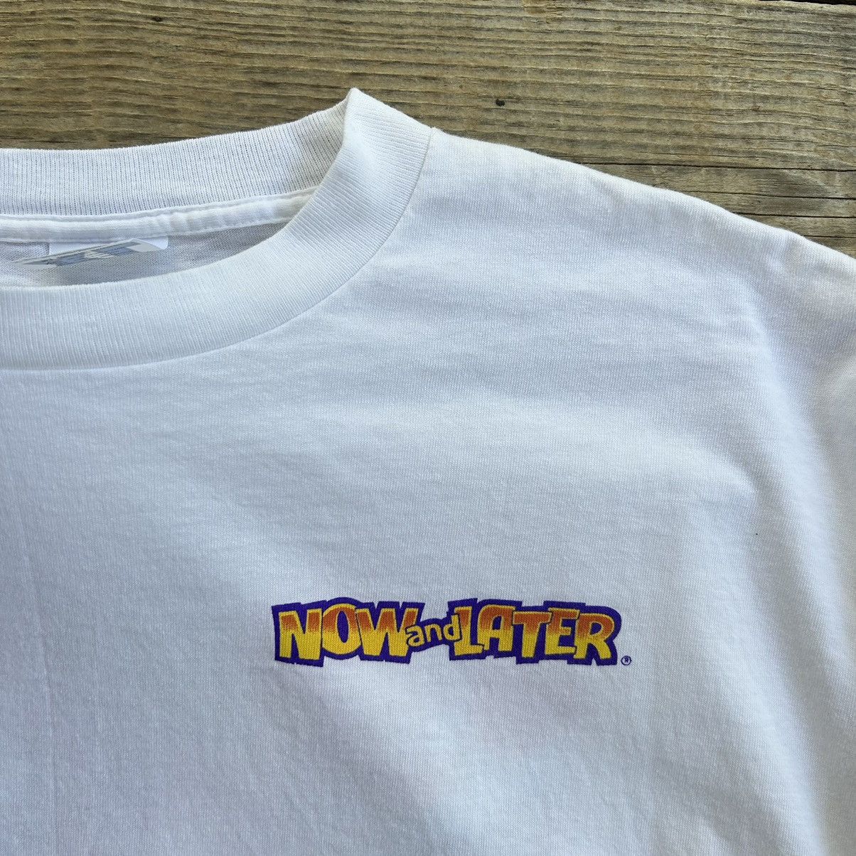 Vintage Vintage 90s Now And Later Candy Promo Graphic T Shirt Size US XL / EU 56 / 4 - 5 Thumbnail