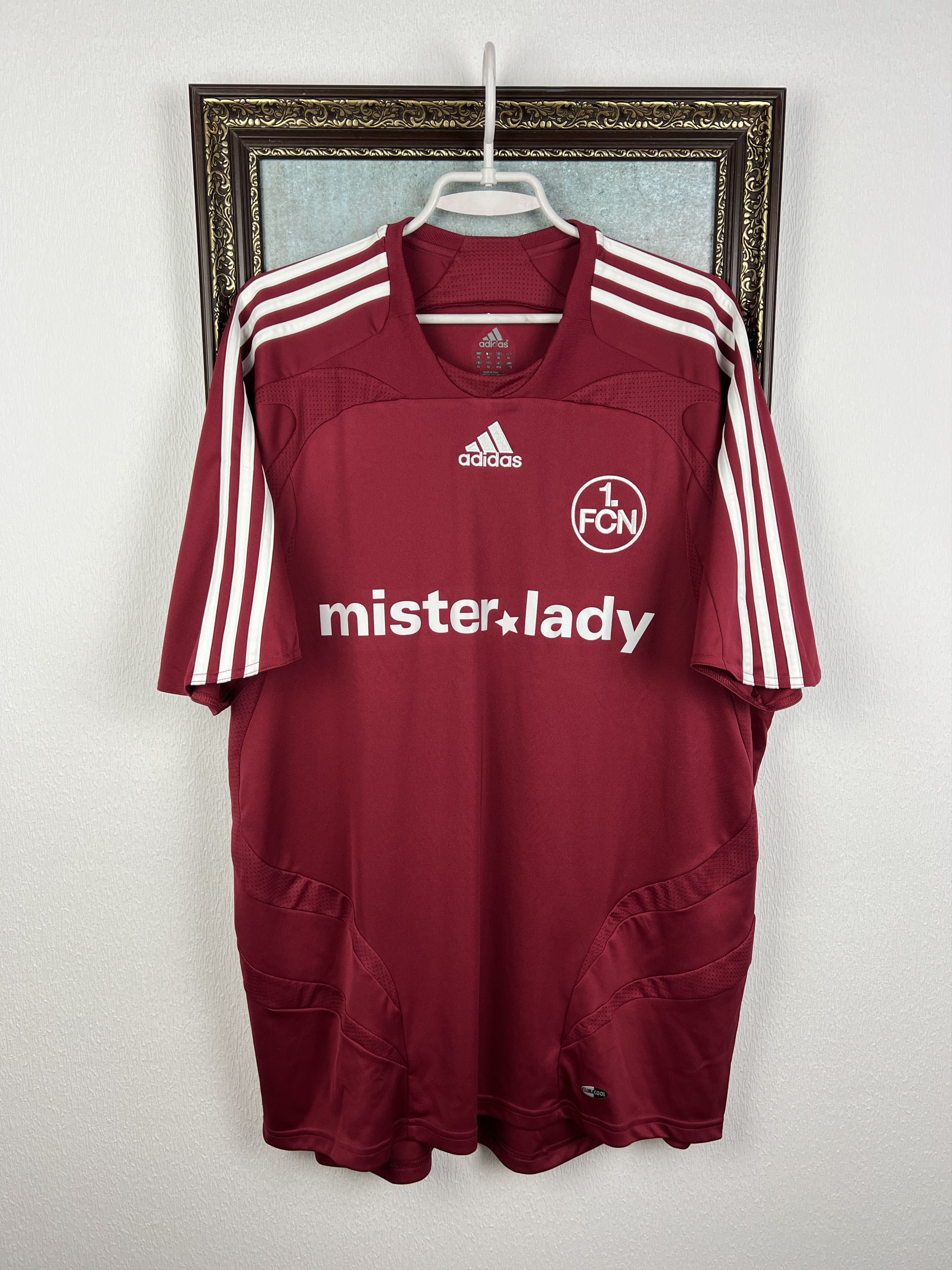 Adidas Nurnberg Home football shirt 2007 Soccer Jersey Trikot Rare Size US XL / EU 56 / 4 - 1 Thumbnail