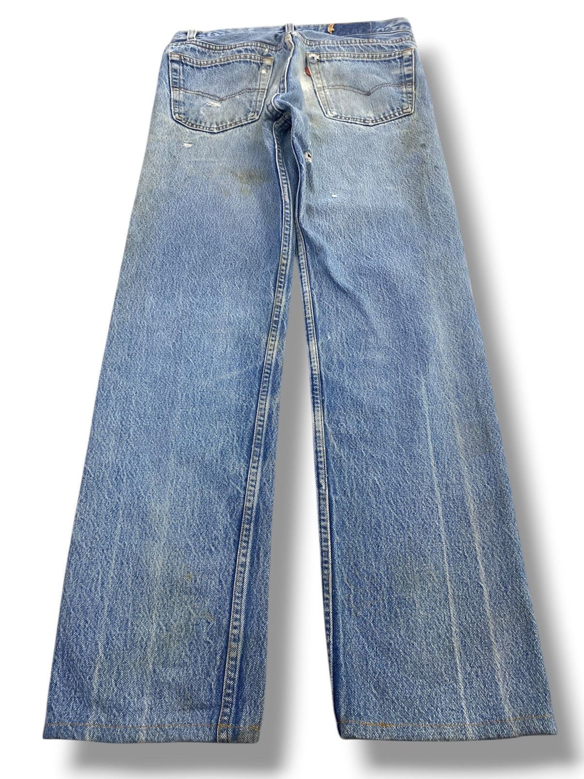 Levi's Vintage Levi’s Acid Blue Wash Style Ripped Jeans Size US 30 / EU 46 - 3 Thumbnail