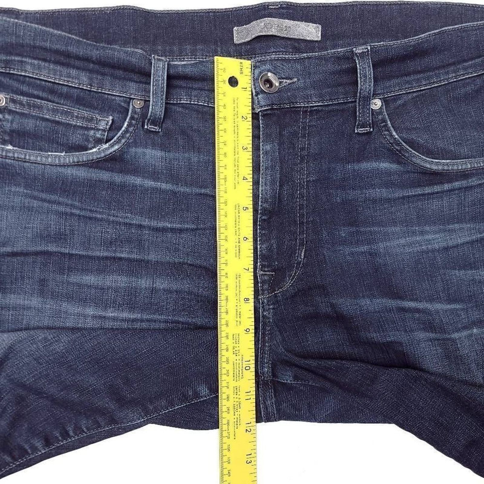 Joe's Joes Jeans Slim Fit Mens 36x28 Blue Dark Wash Denim Mid Rise Size US 36 / EU 52 - 3 Thumbnail