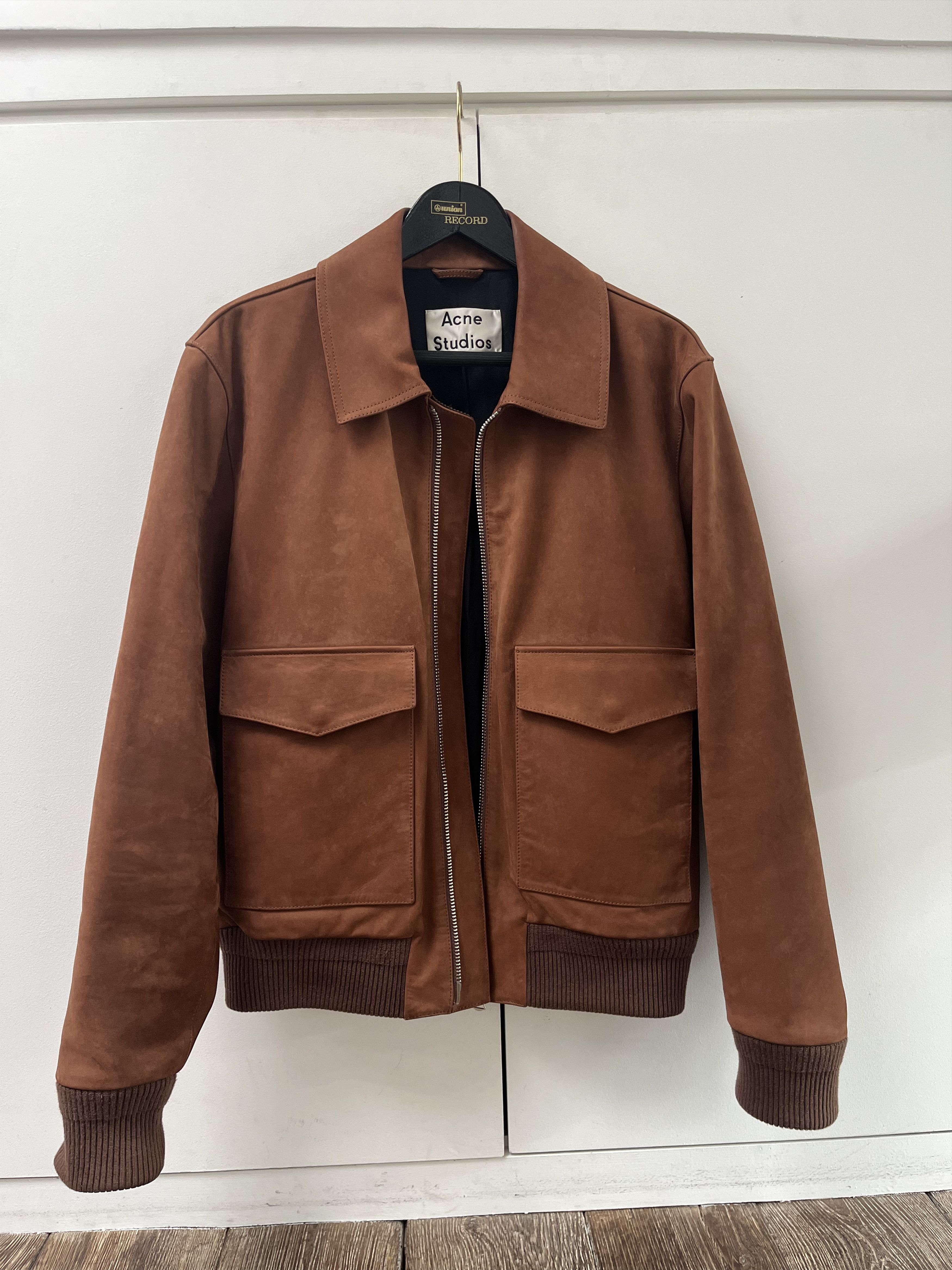 Acne Studios Acne Studios Calf Leather Bomber Jacket Size US M / EU 48-50 / 2 - 2 Thumbnail